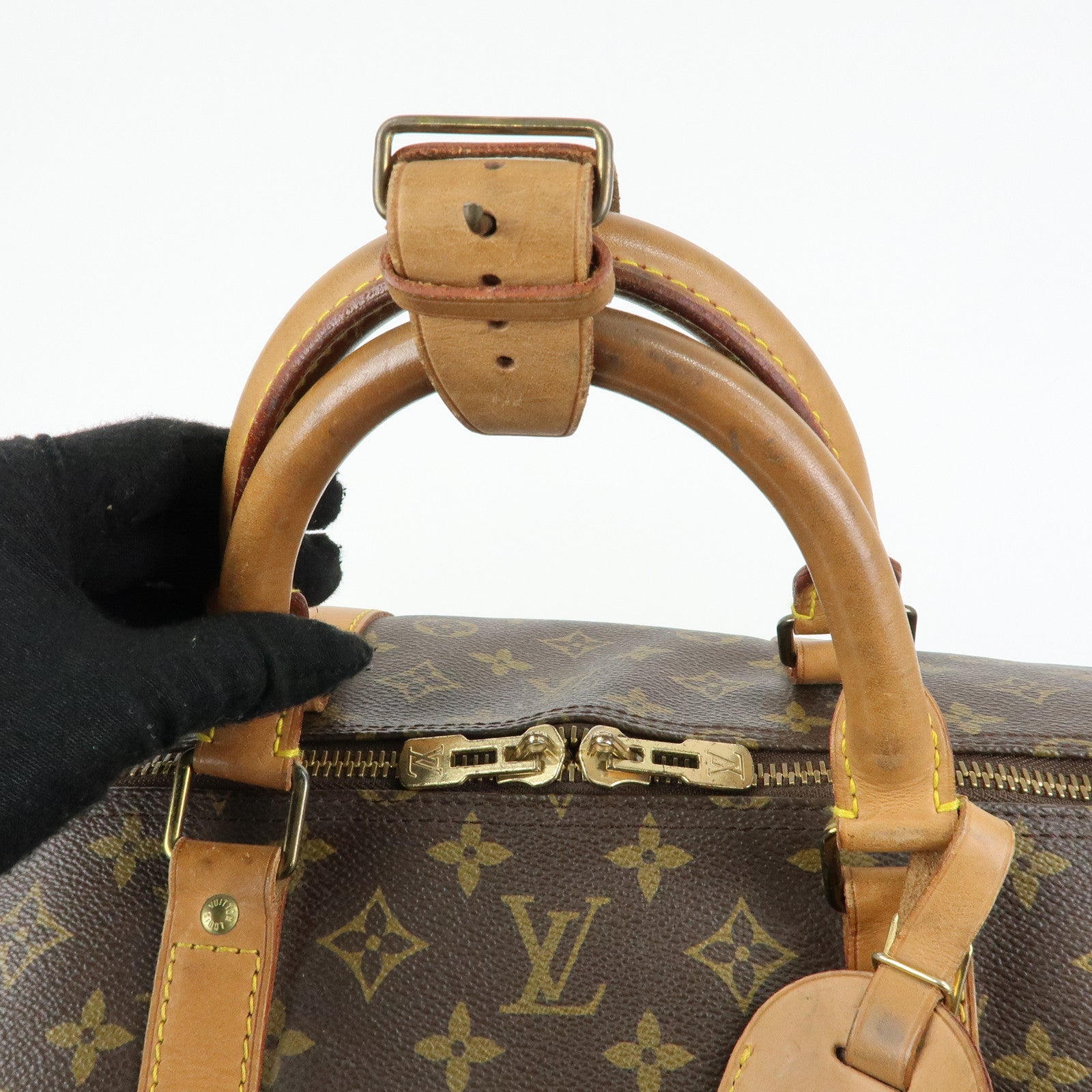 Louis Vuitton Monogram Keep All 60 Boston Bag Brown M41422