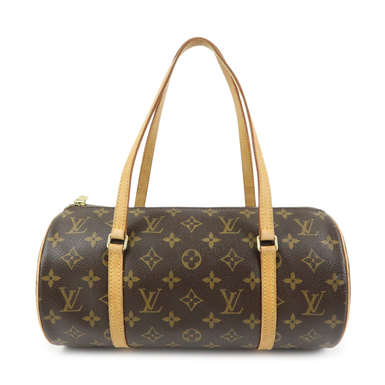 Louis Vuitton Monogram Papillon 30 Hand Bag Brown M51385