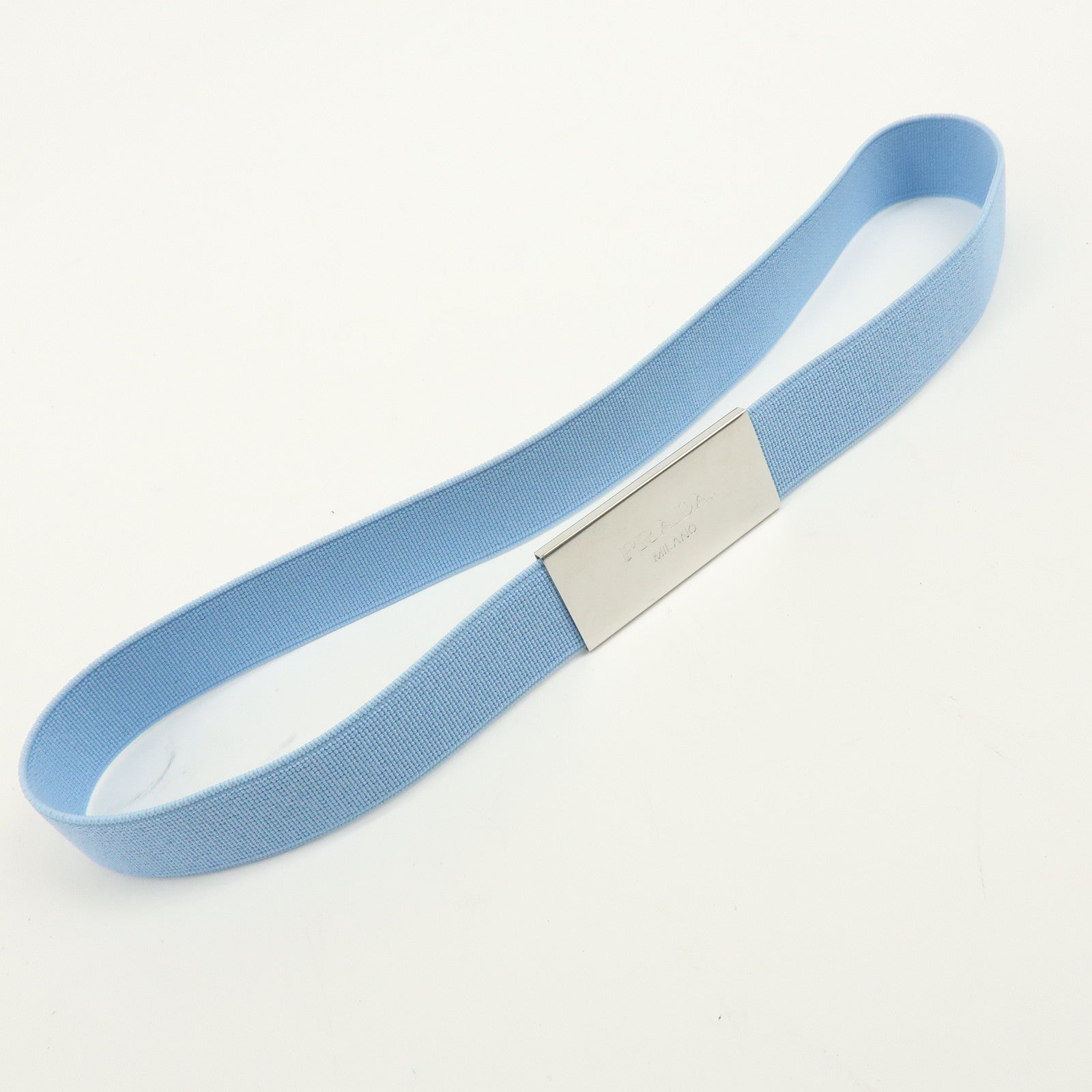 PRADA Triangle Logo Re-Nylon Scarf White 2FF036