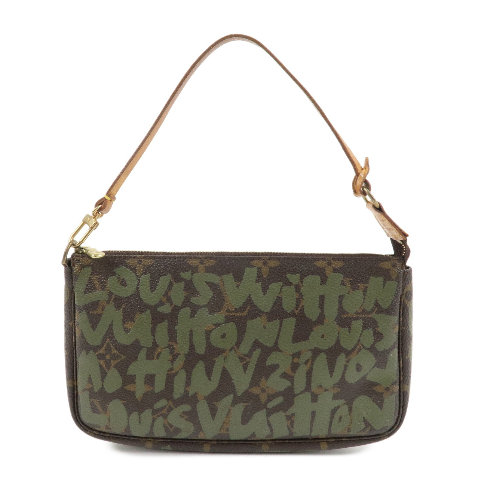 Louis Vuitton Monogram Graffiti Pochette Accessoires Khaki M92191