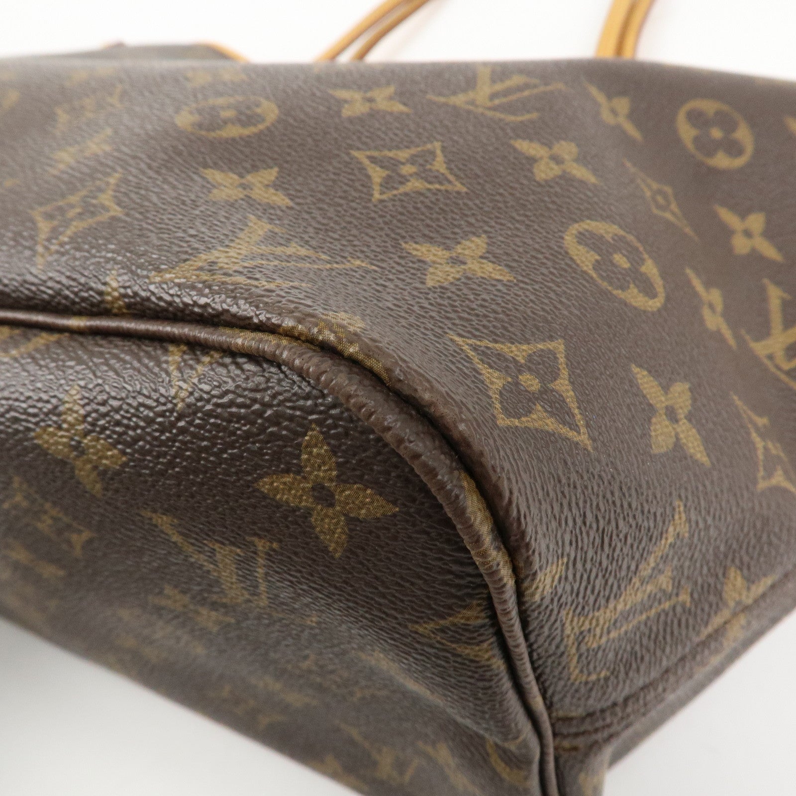 Louis Vuitton Monogram Neverfull MM Tote Bag Brown M40156 Used
