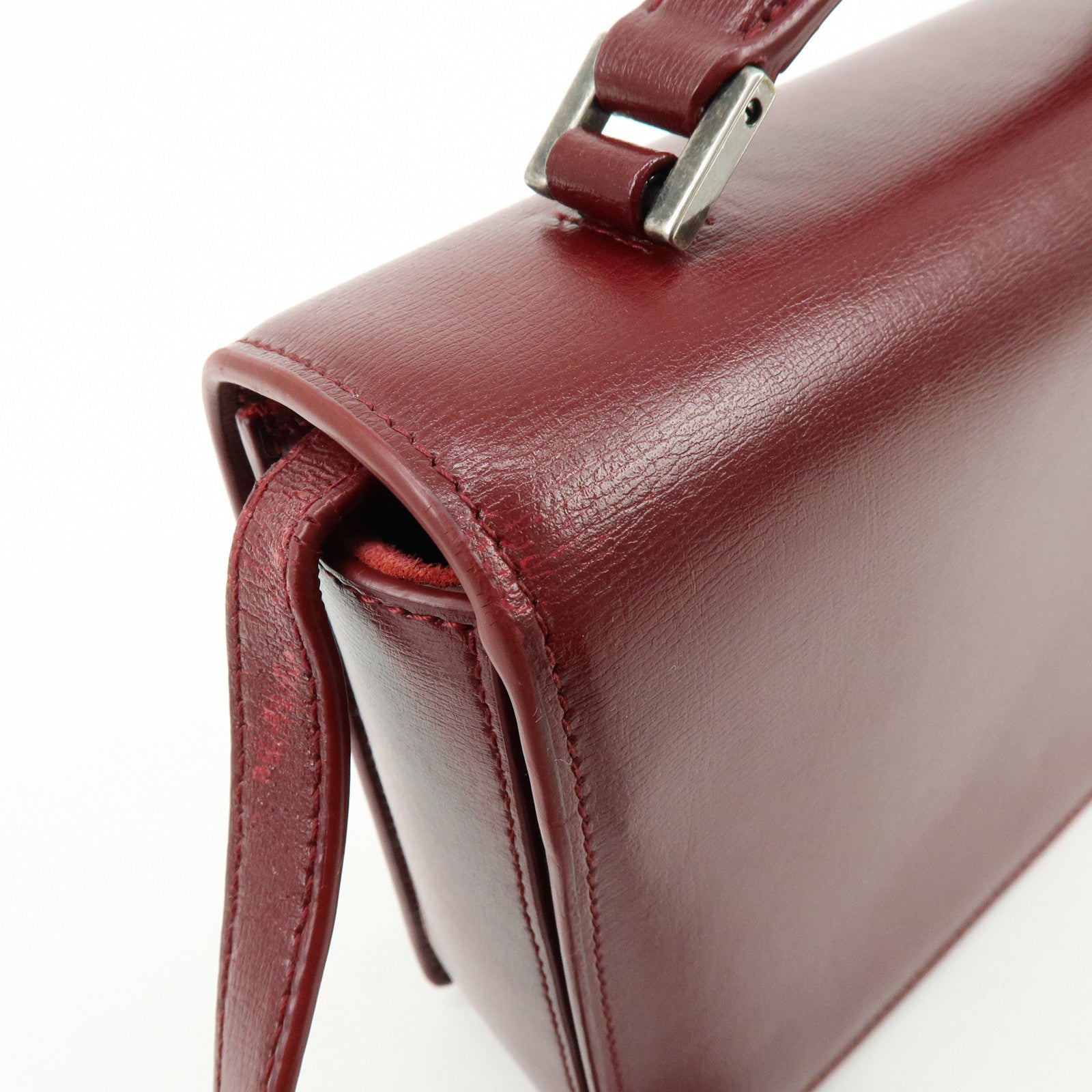 SAINT LAURENT PARIS Bellechasse Leather 2Way Bag Hand Bag 482051