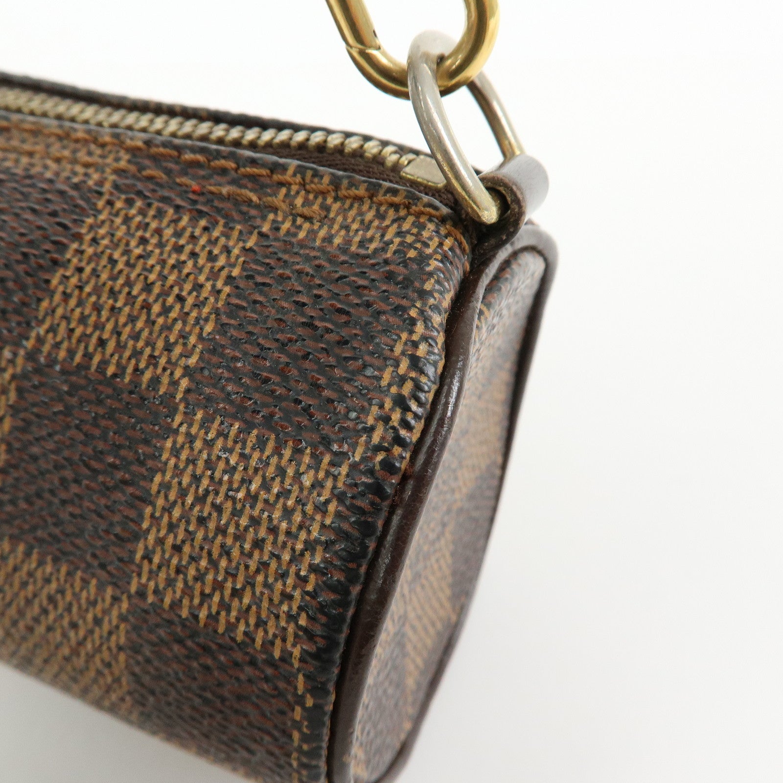 Louis Vuitton Damier Ebene Mini Pouch for Papillon Bag Brown