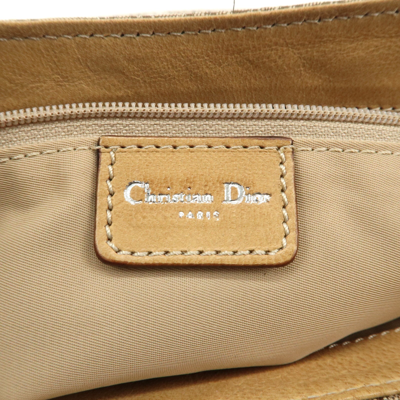 Christian Dior Trotter Street Chic Canvas Leather Shoulder Bag
