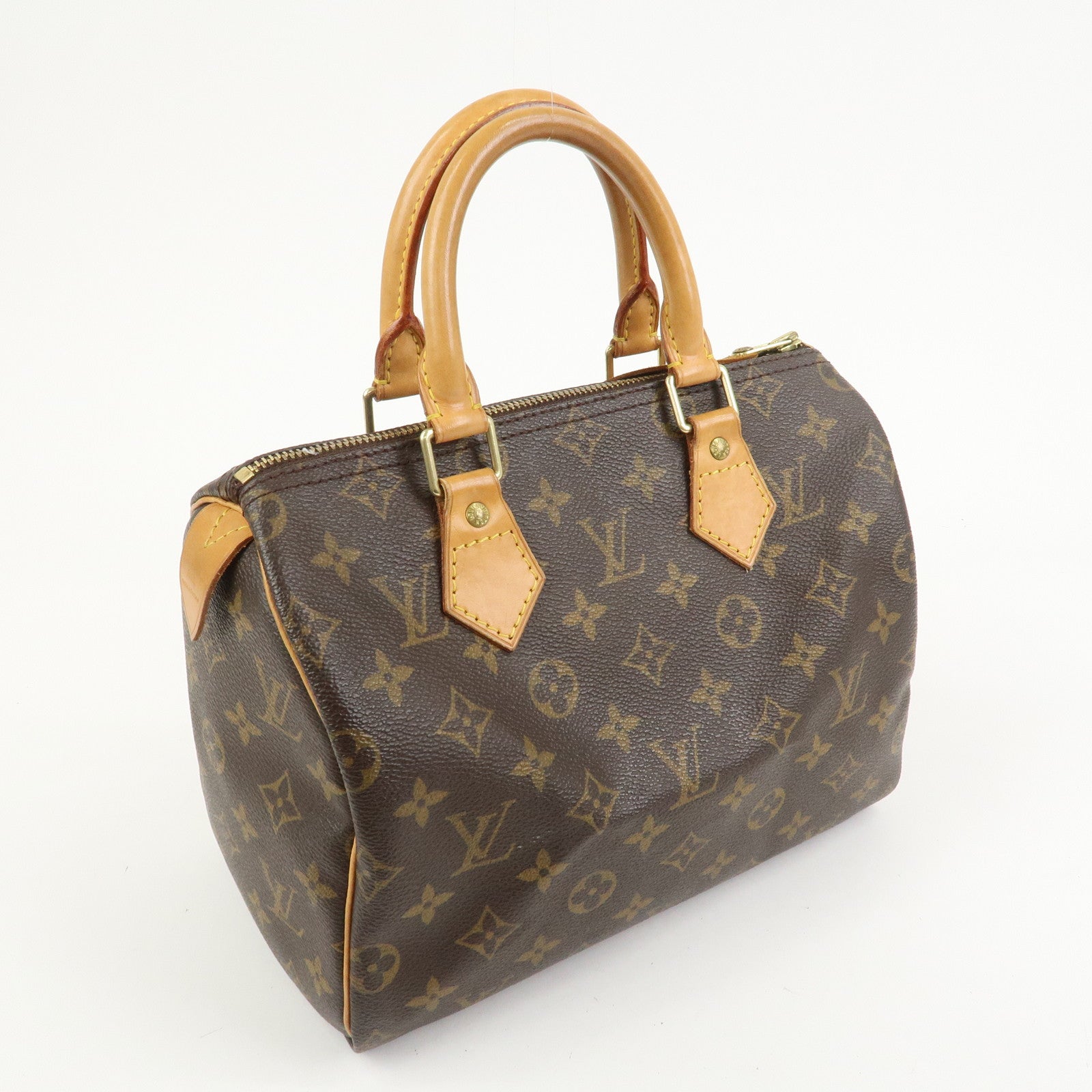 Louis Vuitton Monogram Speedy 25 Boston Bag Hand Bag Brown M41528