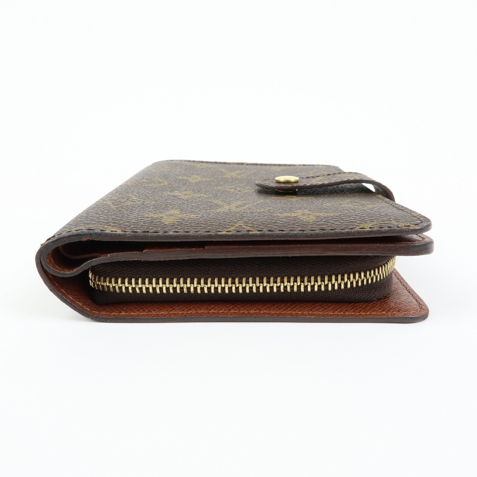 Louis Vuitton Monogram Porte Papier Zip Wallet Brown M61207