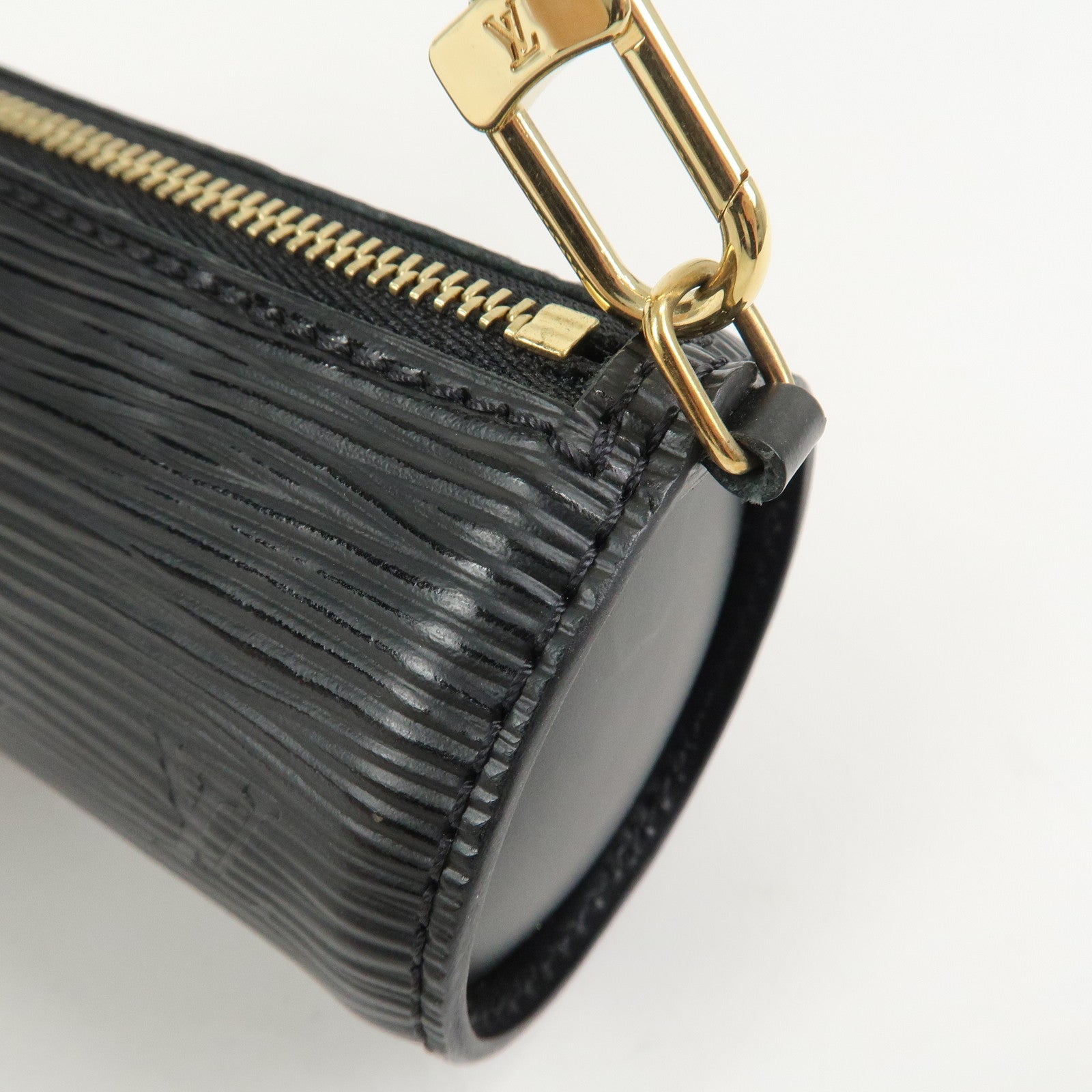 Louis Vuitton Epi Mini Pouch For Soufflot Hand Bag Noir