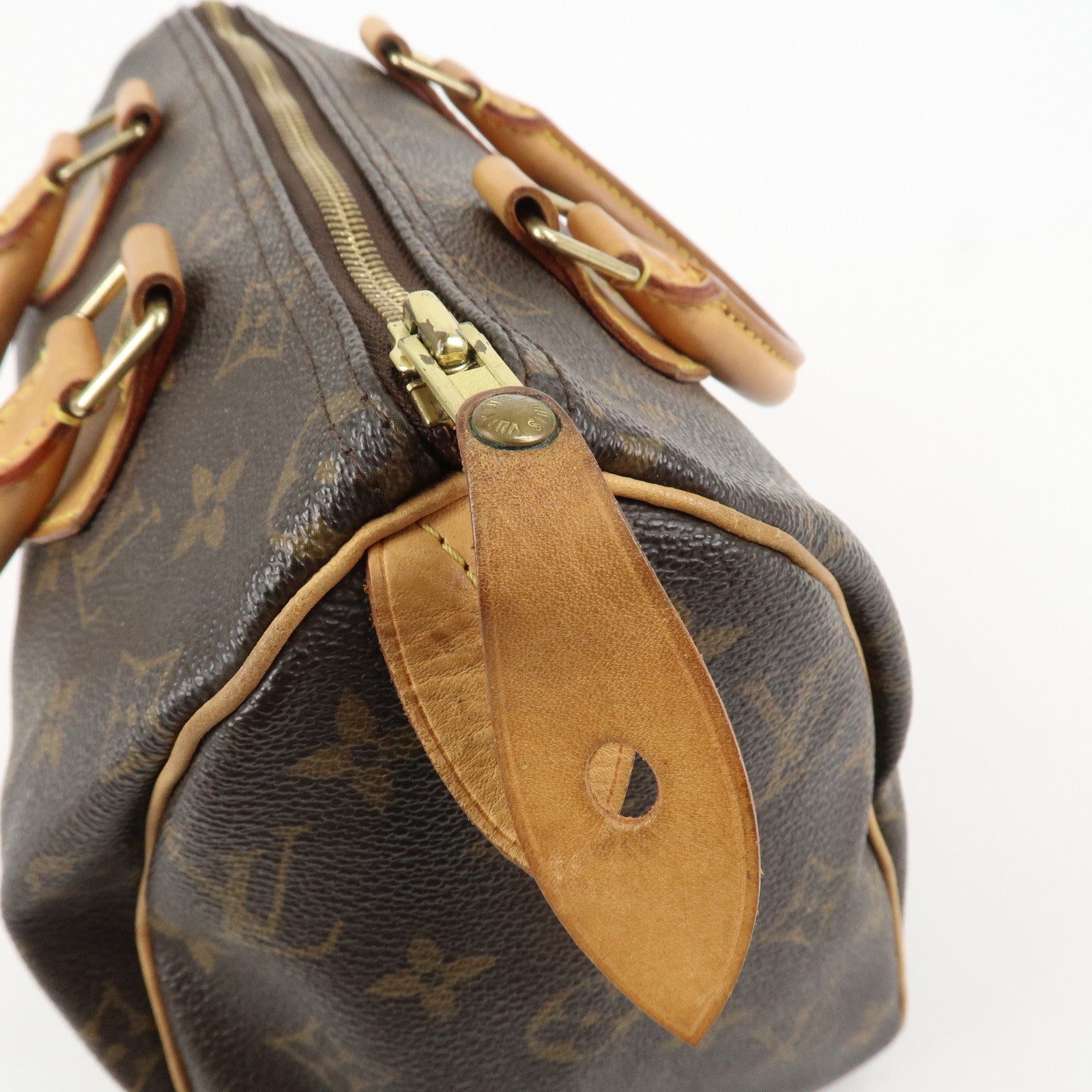 Louis Vuitton Monogram Speedy 25 Boston Bag Hand Bag Brown M41528