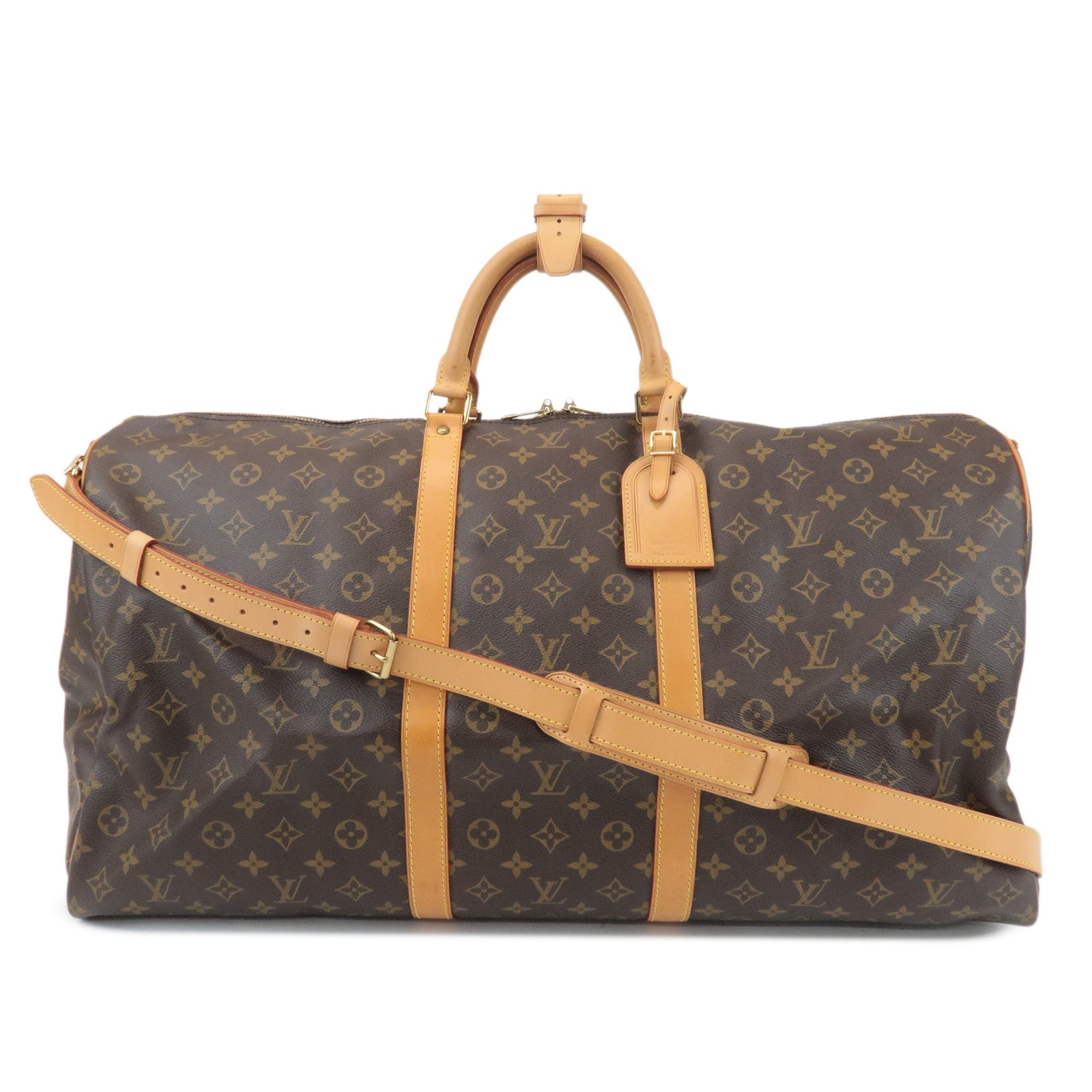 Louis Vuitton Monogram Keep All Bandouliere 60 Boston Bag M41412 Used