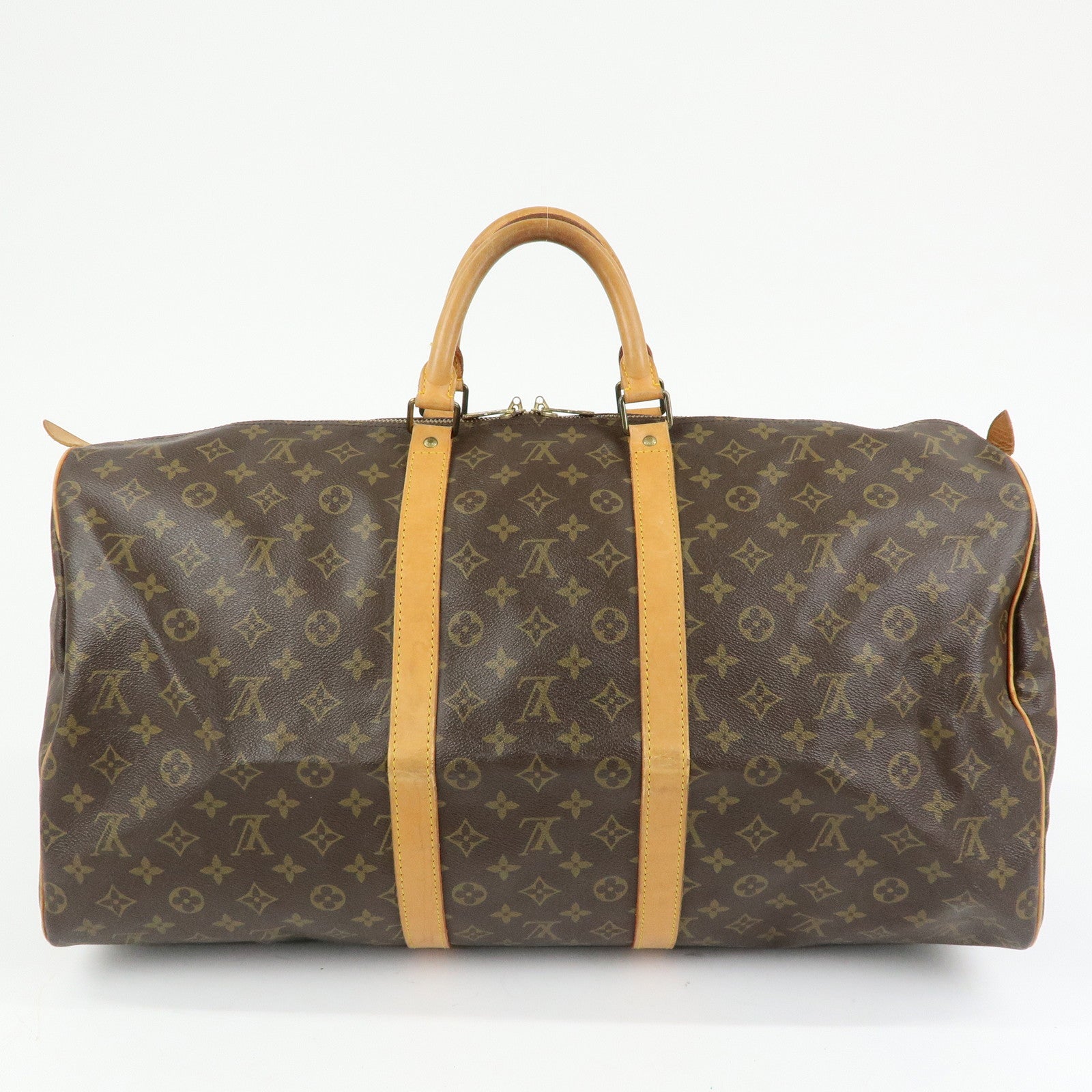 Louis Vuitton Monogram Keep All 55 Boston Bag Brown M41424