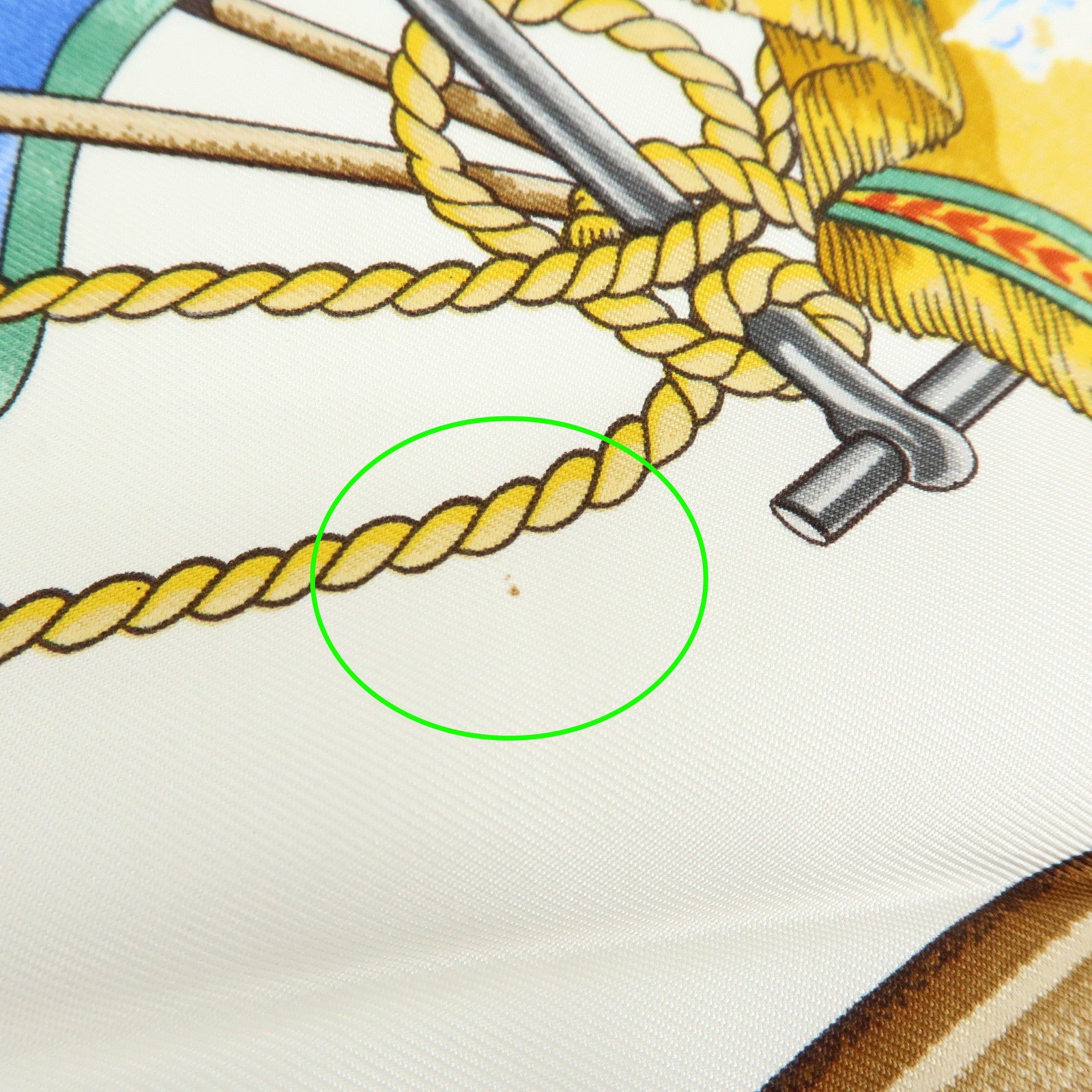 HERMES Carre 90 Silk 100% Scarf VIVE LE VENT Navy Blue Yellow White