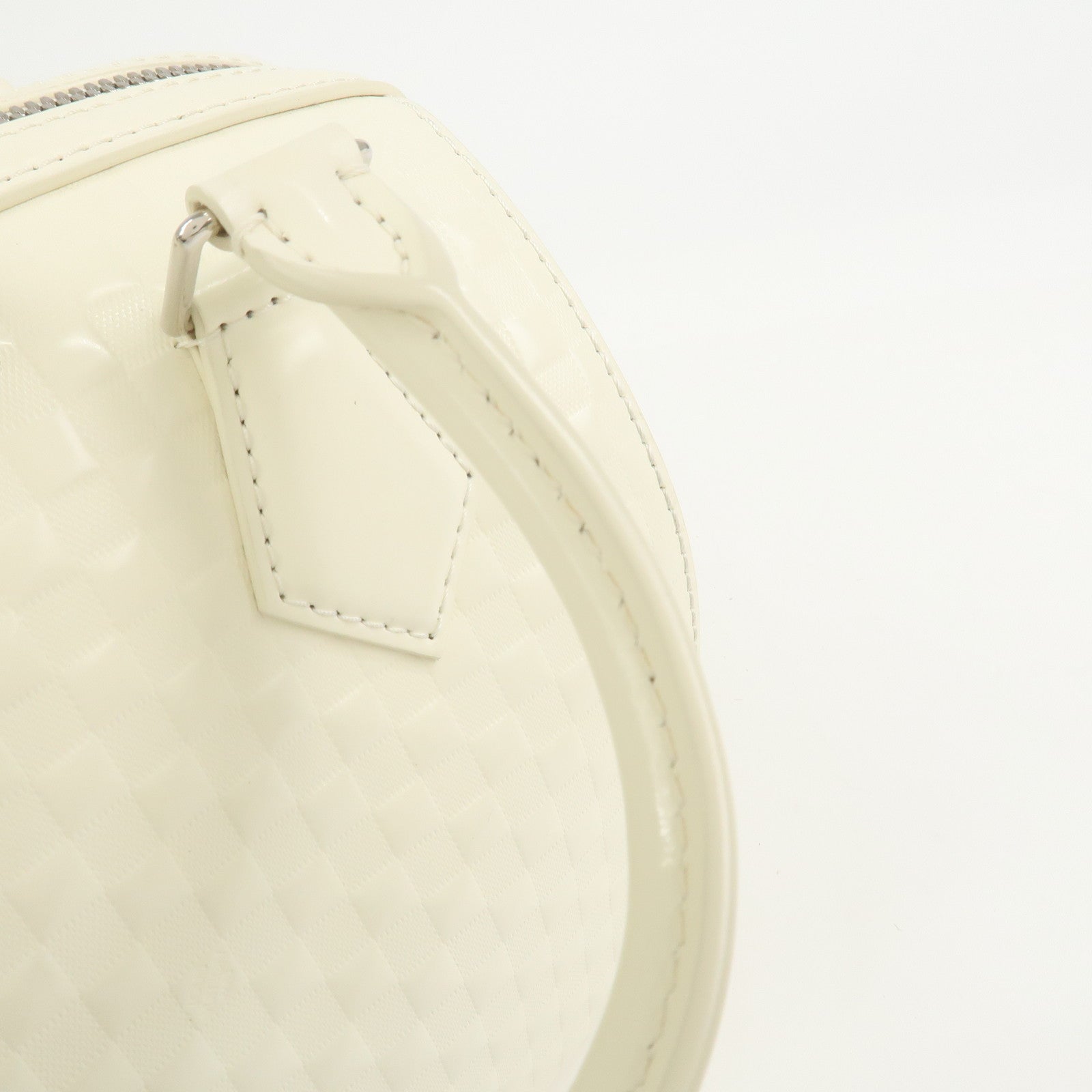 Louis Vuitton Damier Facette Speedy Cube PM Hand Bag Cream M48903