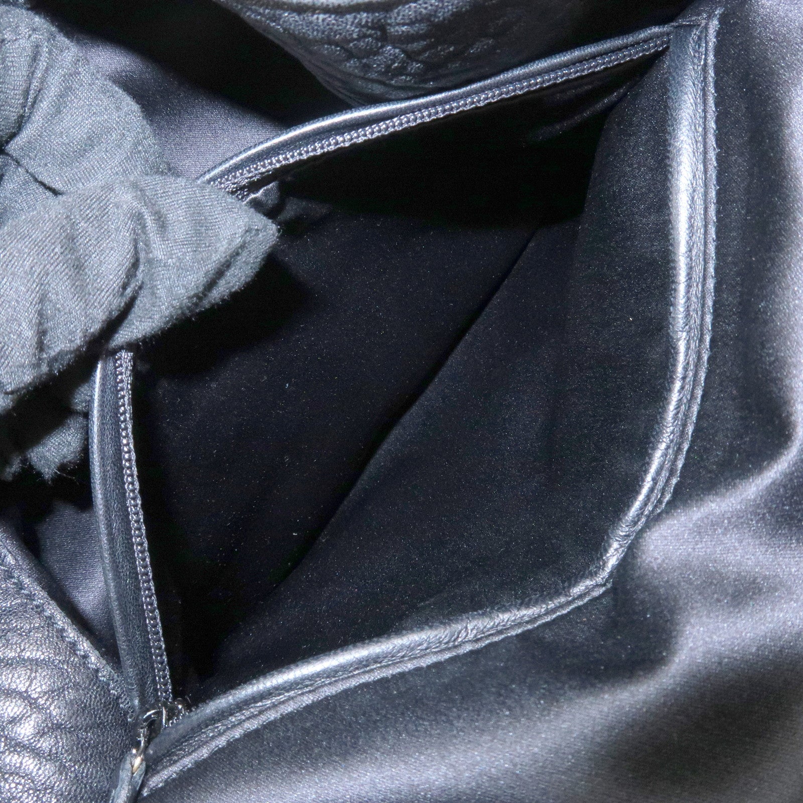 SAINT LAURENT PARIS Leather Shoulder Bag Hand Bag Black 228840