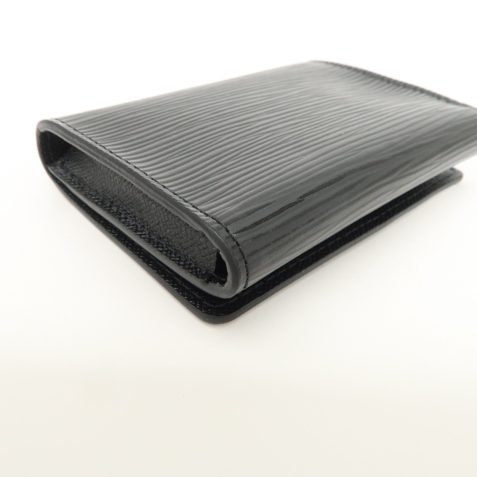 Louis Vuitton Epi leather Enveloppe Culte Du Visite Card Case Noir M56169