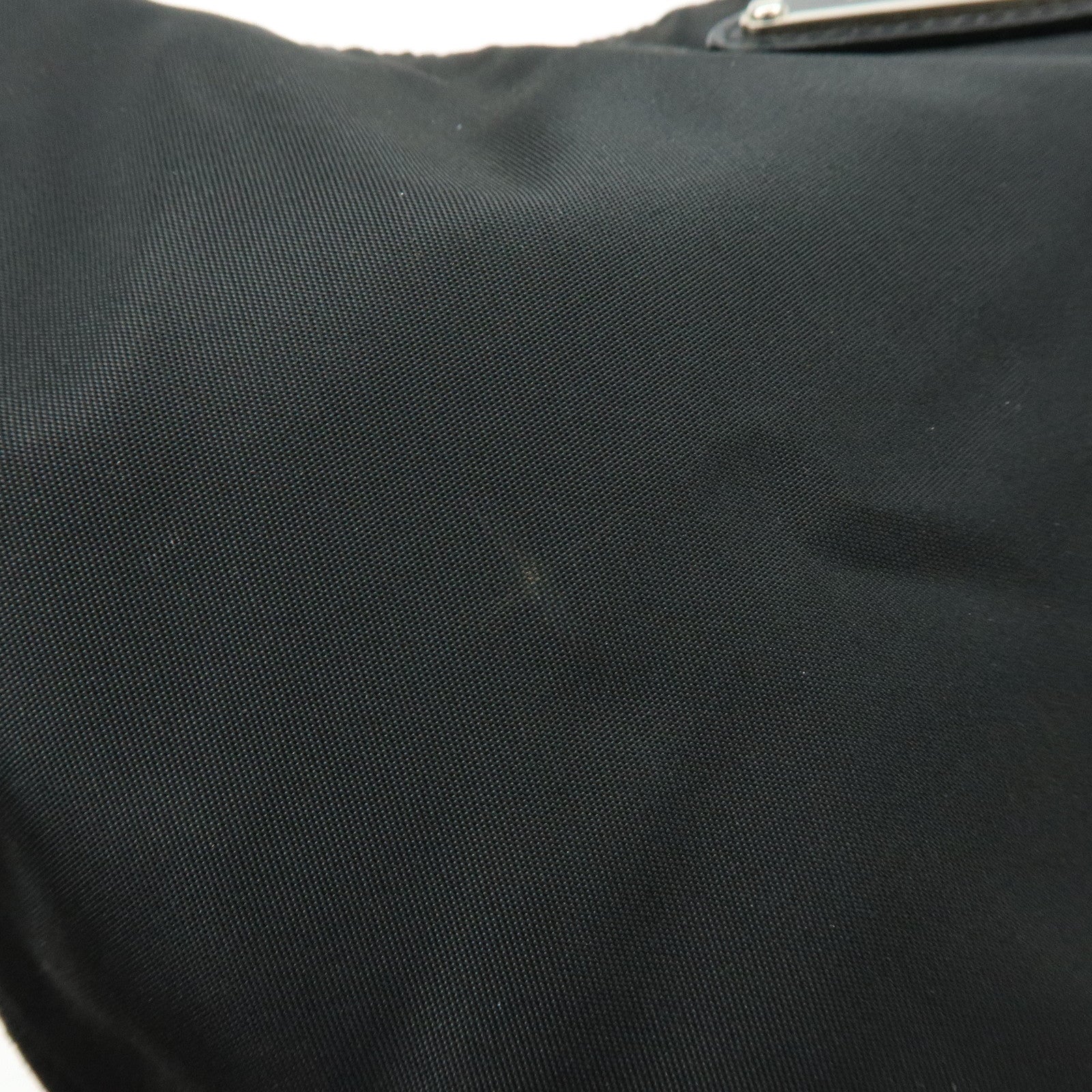 PRADA Triangle Logo Nylon Saffiano Leather Shoulder Bag BR3332