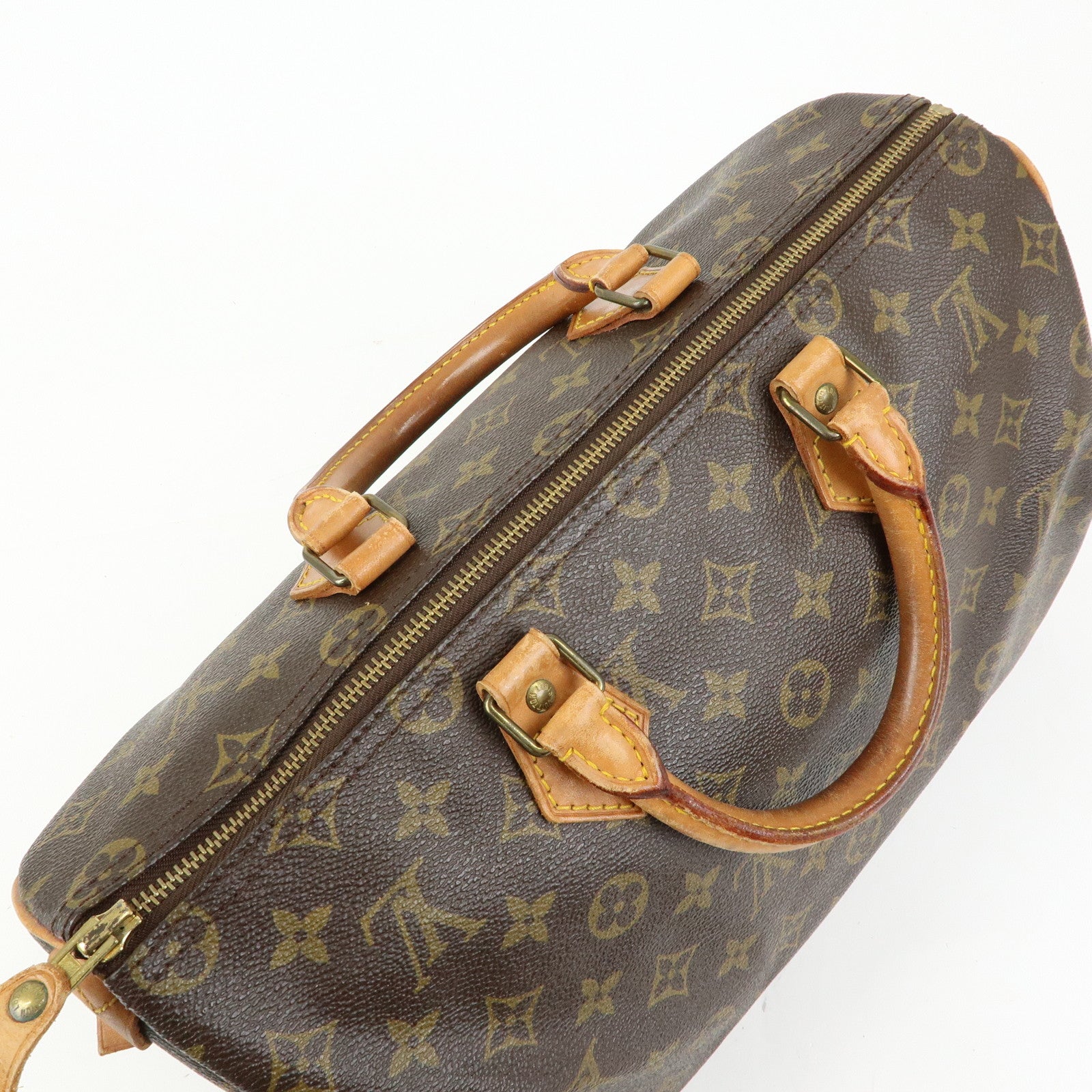Louis Vuitton Monogram Speedy 35 Boston Bag Hand Bag Brown M41524