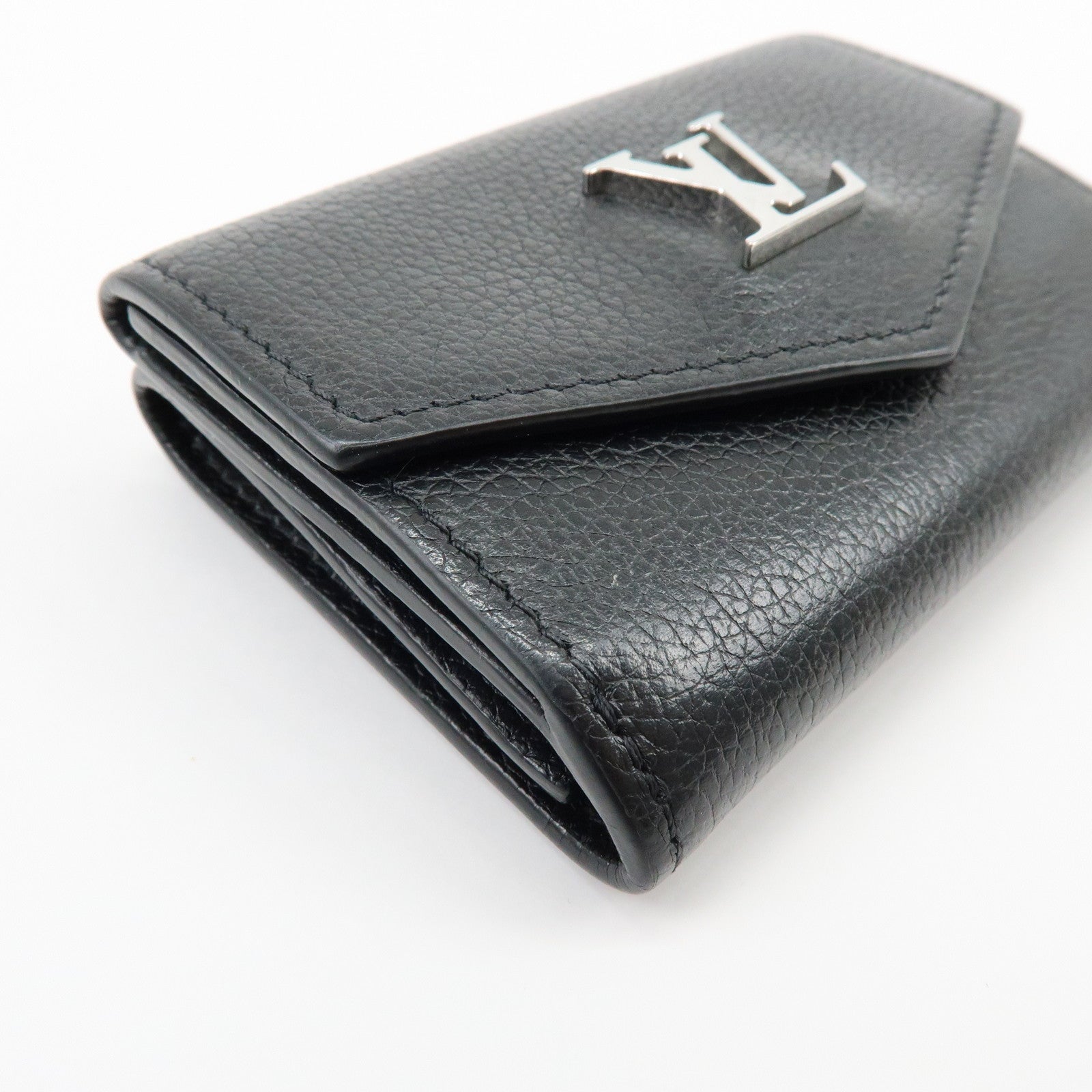 Louis Vuitton Portefeuille Lock Mini Leather Compact Wallet M63921