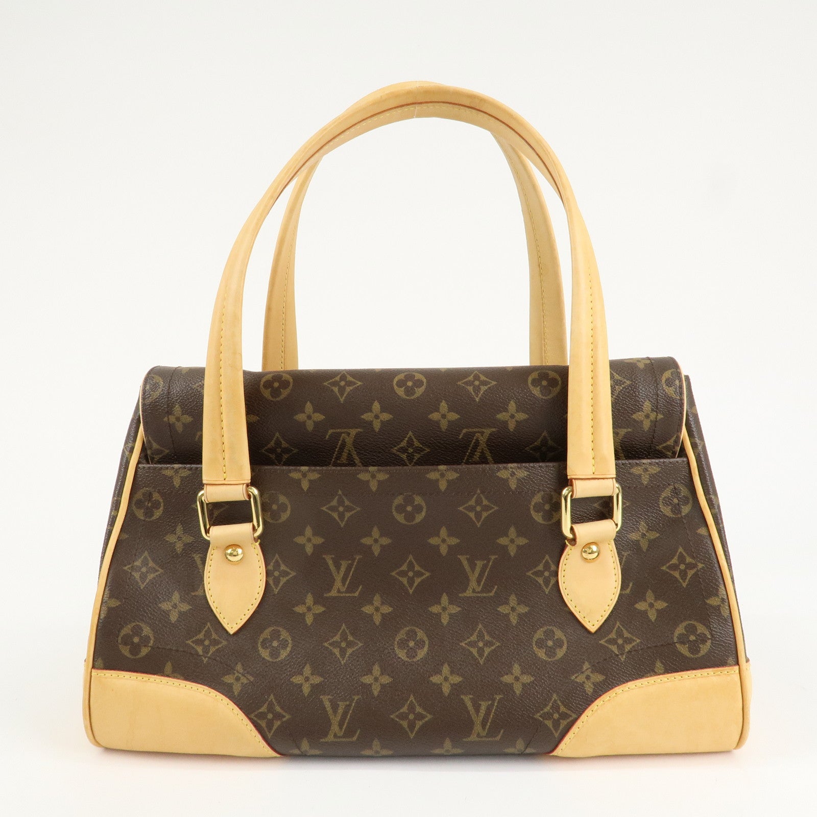 Louis Vuitton Monogram Beverly GM Hand Bag Brown M40120 Used