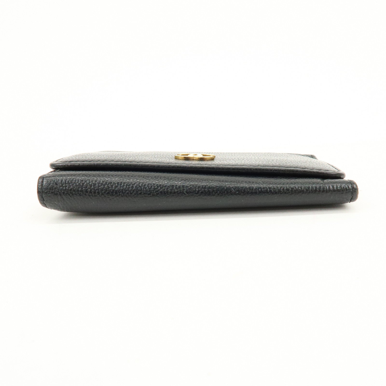 CHANEL COCO Mark Leather Key Case Key Holder Black