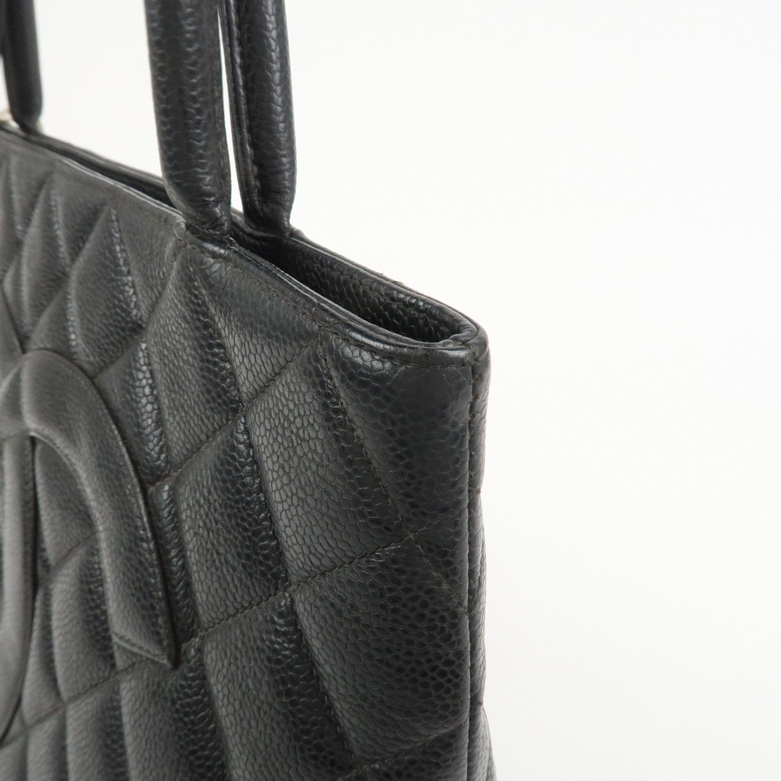 CHANEL COCO Mark Matelasse Medallion Tote Bag Hand Bag A01804