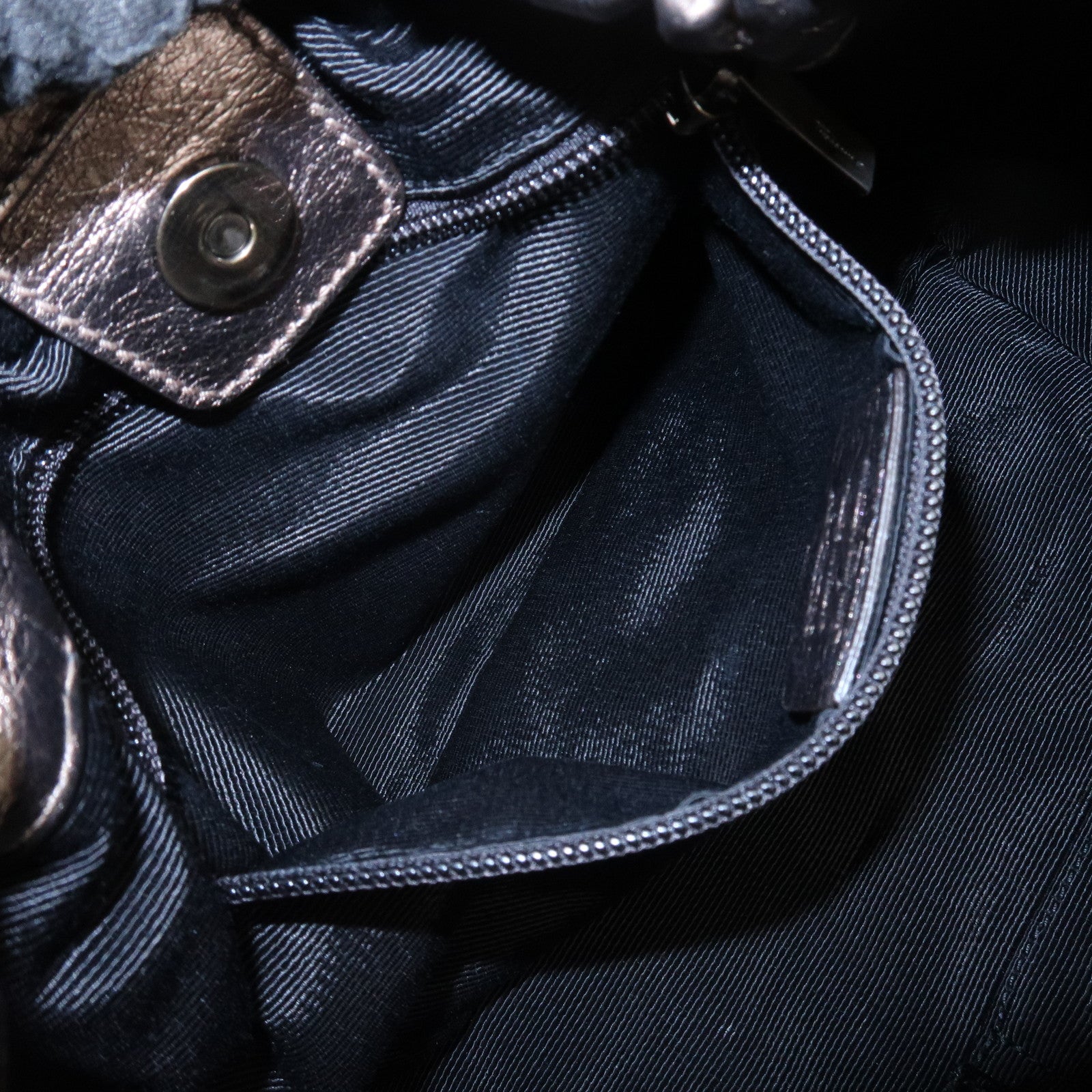 Ferragamo Vara Ribbon Leather Shoulder Bag Hand Bag Bronze