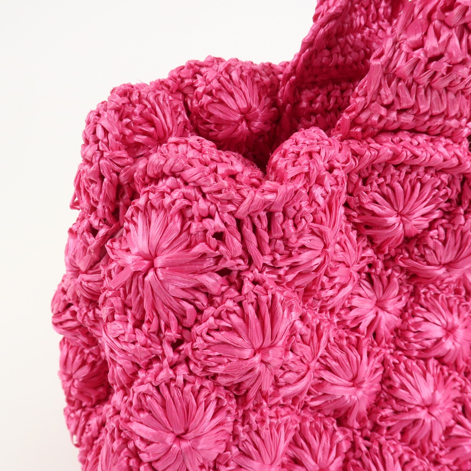 PRADA Canapa Raffia 2Way Bag Hand Bag Shoulder Bag Pink BN2888