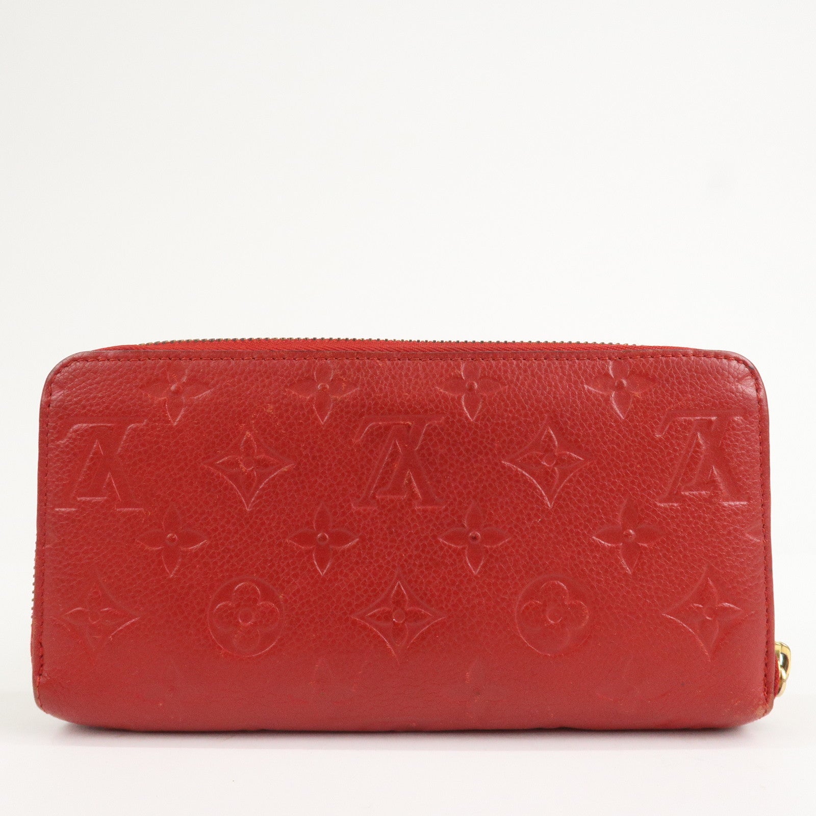Louis Vuitton Monogram Empreinte Zippy Long Wallet Cerise M60737