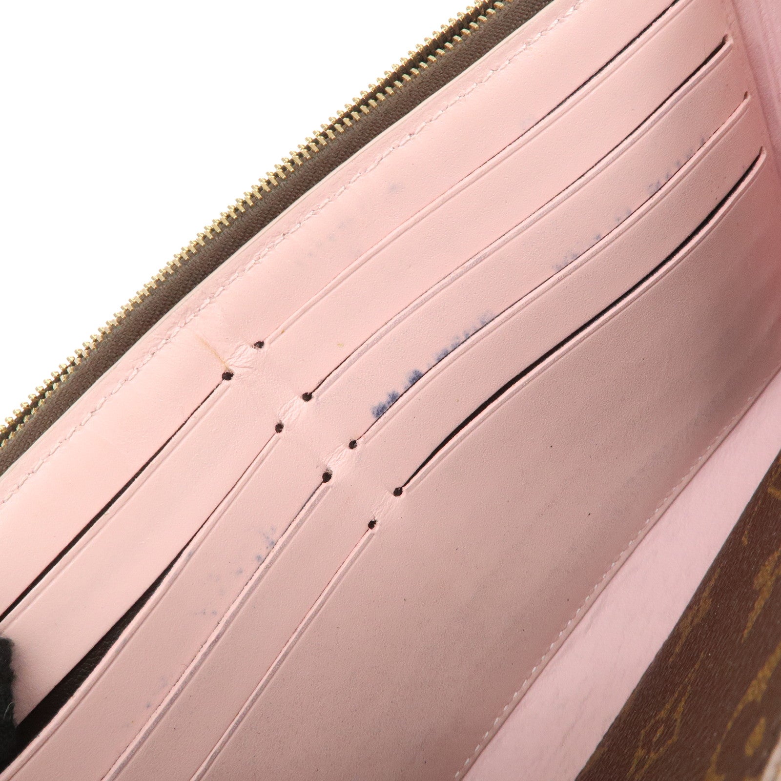 Louis Vuitton Set of 2 Monogram Tri-fold Wallet M64588 M64586 Used