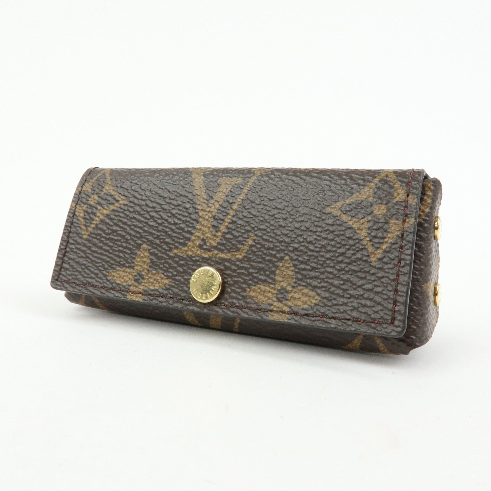 Louis Vuitton Monogram Pochette Rivette Lip Case Fushia M61473