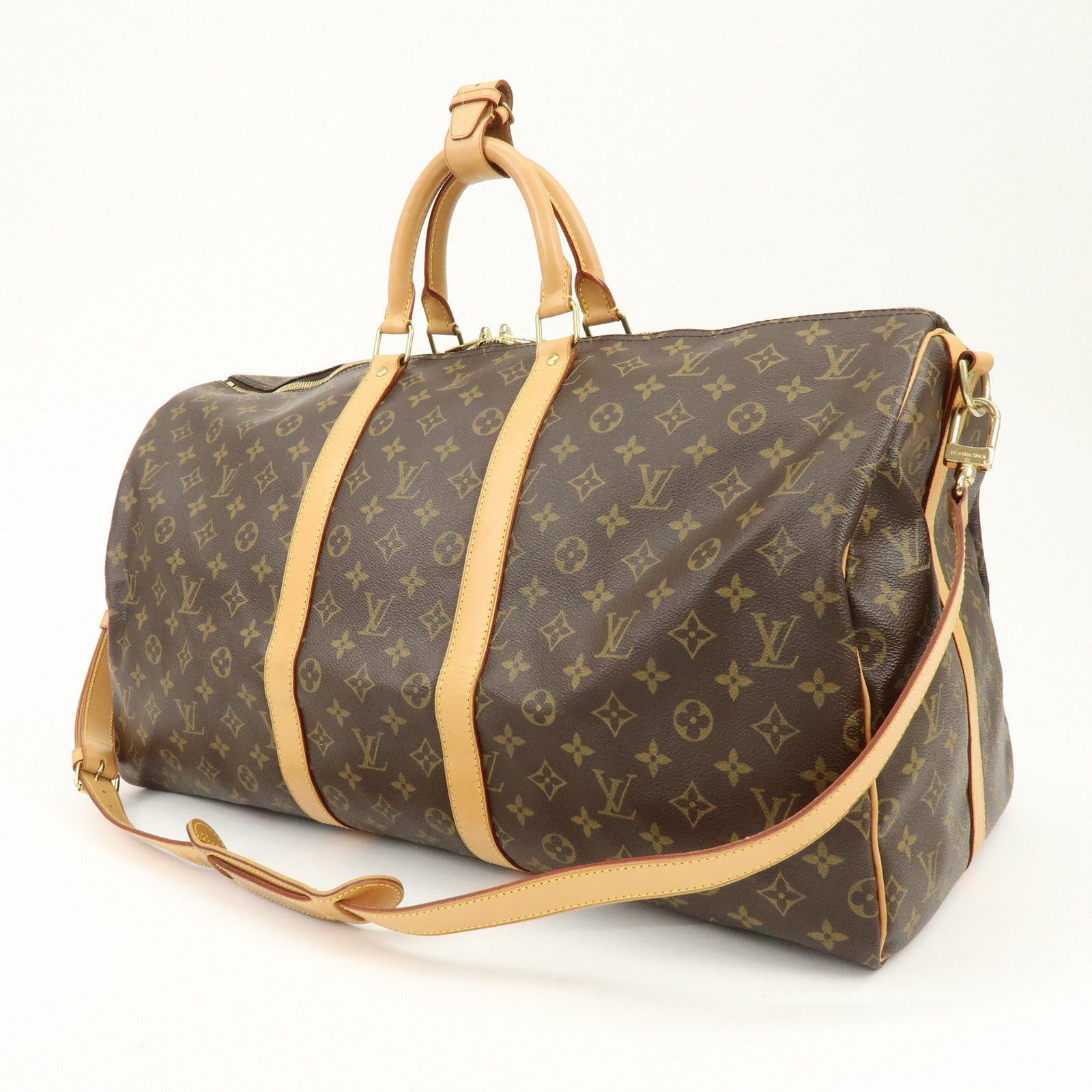 Louis Vuitton Monogram Keep All Bandouliere 55 Boston Bag M41414