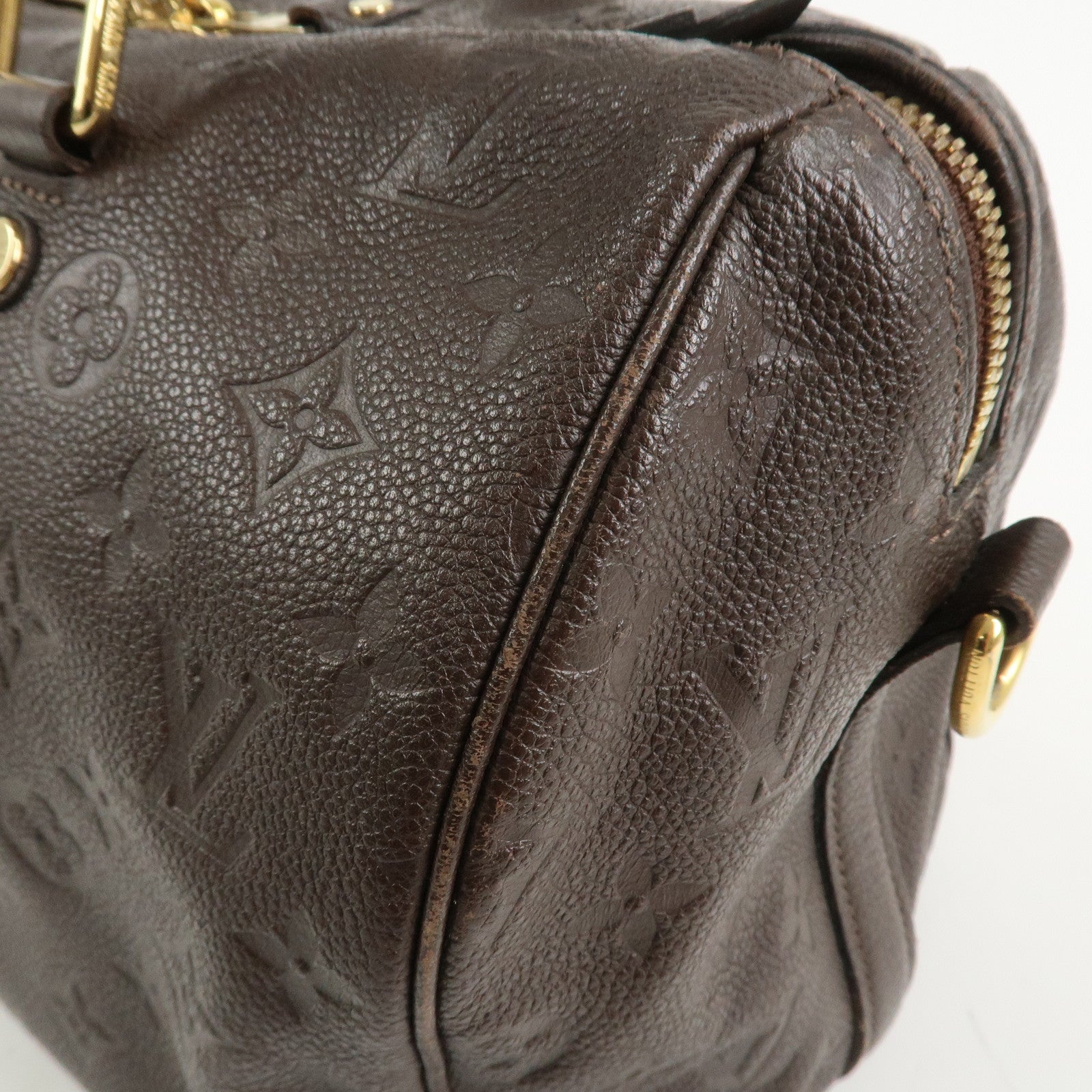 Louis Vuitton Monogram Empreinte Speedy 30 Bandouliere Terre M40751