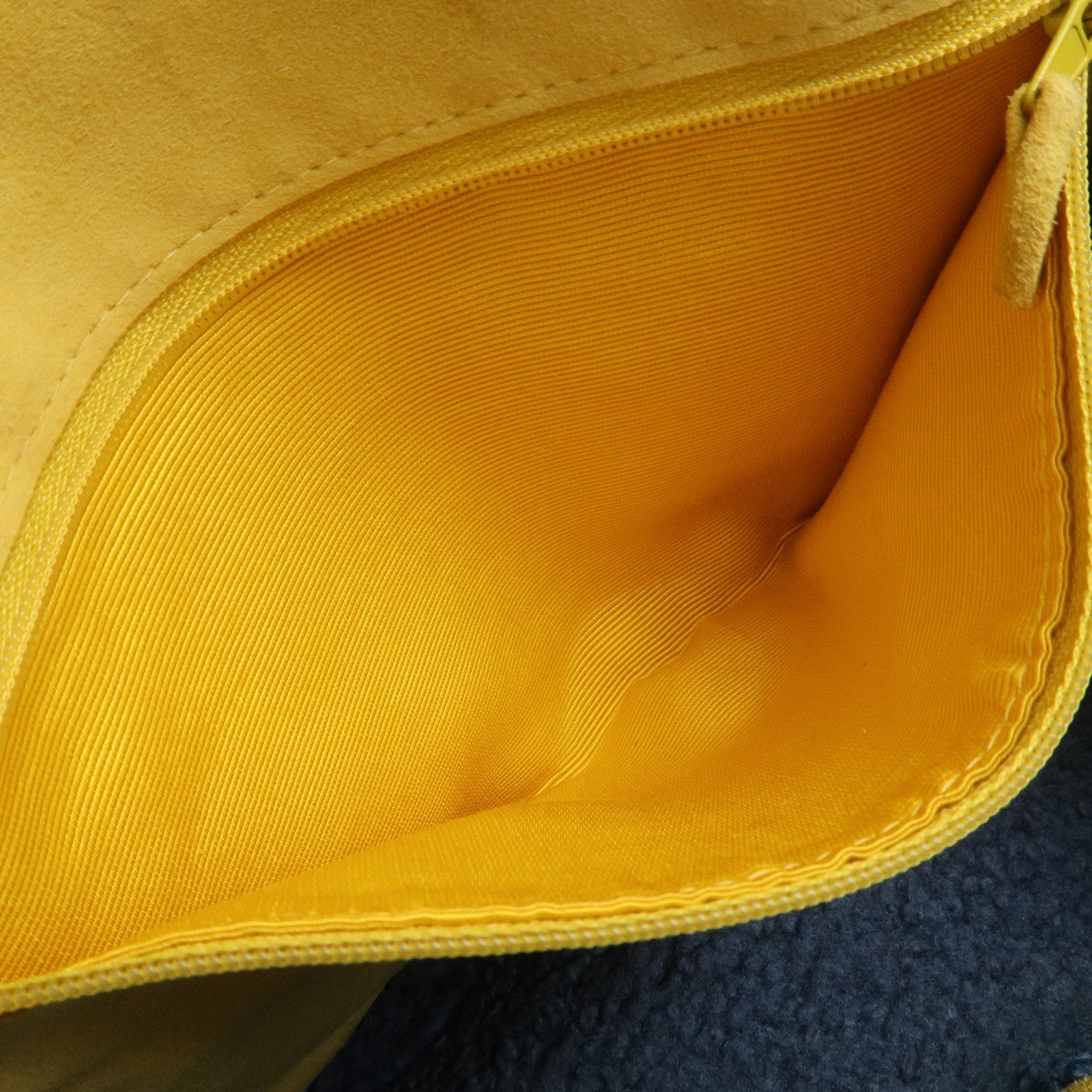 CHANEL COCO Mark Mouton Clutch Bag Yellow Blue