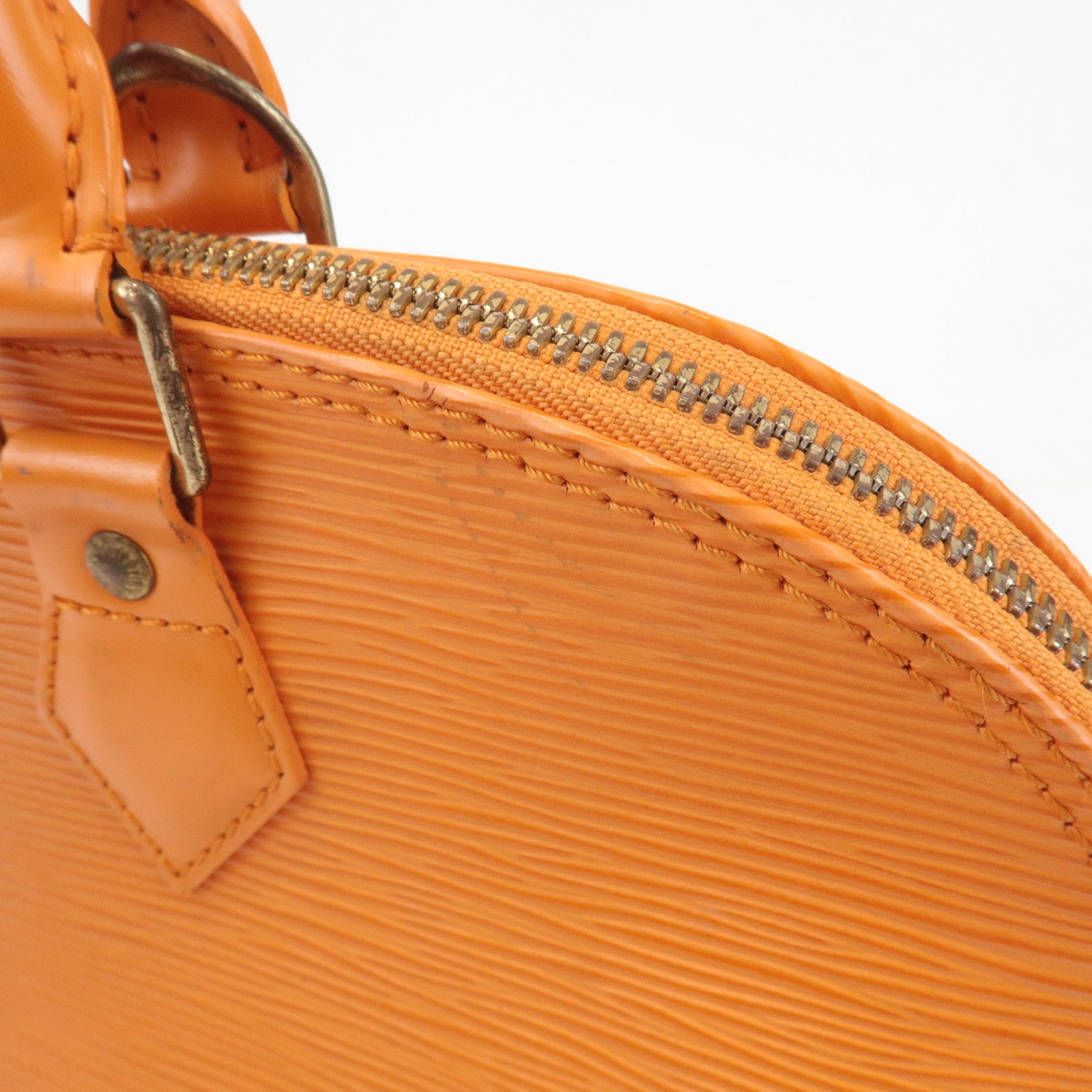 Louis Vuitton Epi Alma PM Hand Bag Pimont Orange M40623 Used