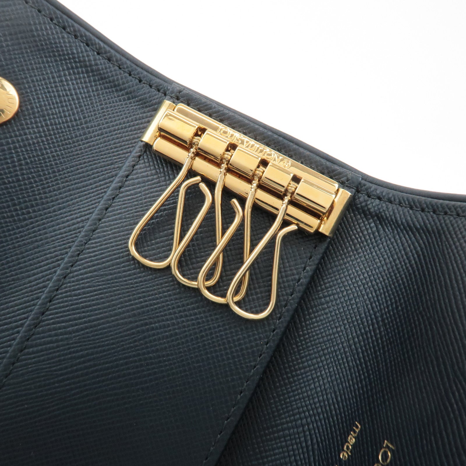 Louis Vuitton Monogram Mini Multicles 4 Key Case TST Blue M92430 Used