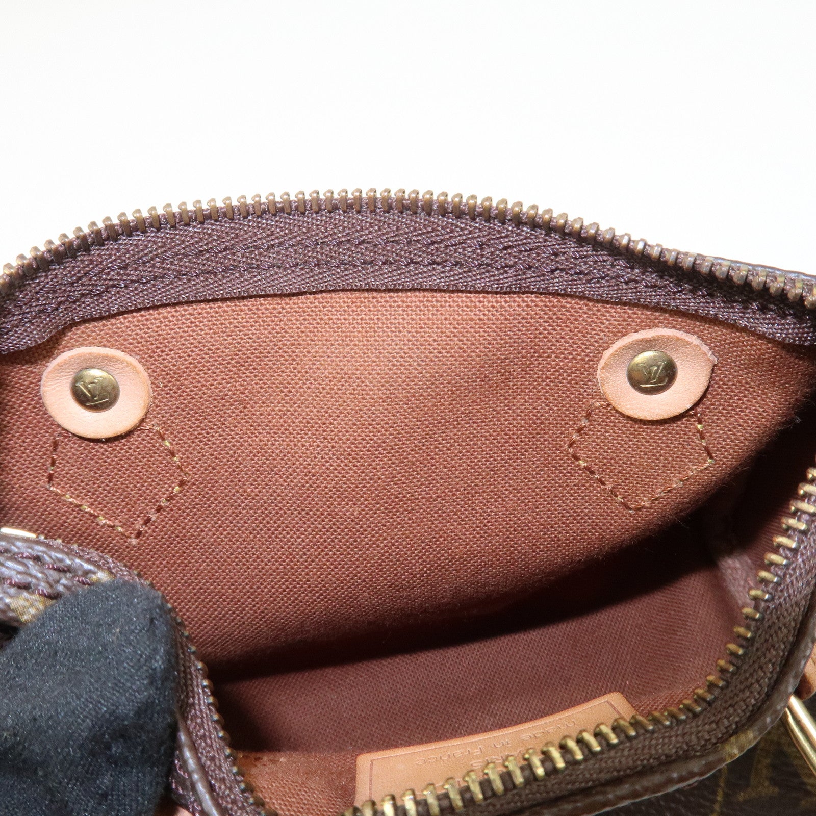 Louis Vuitton Monogram Mini Speedy Hand Bag Brown M41534