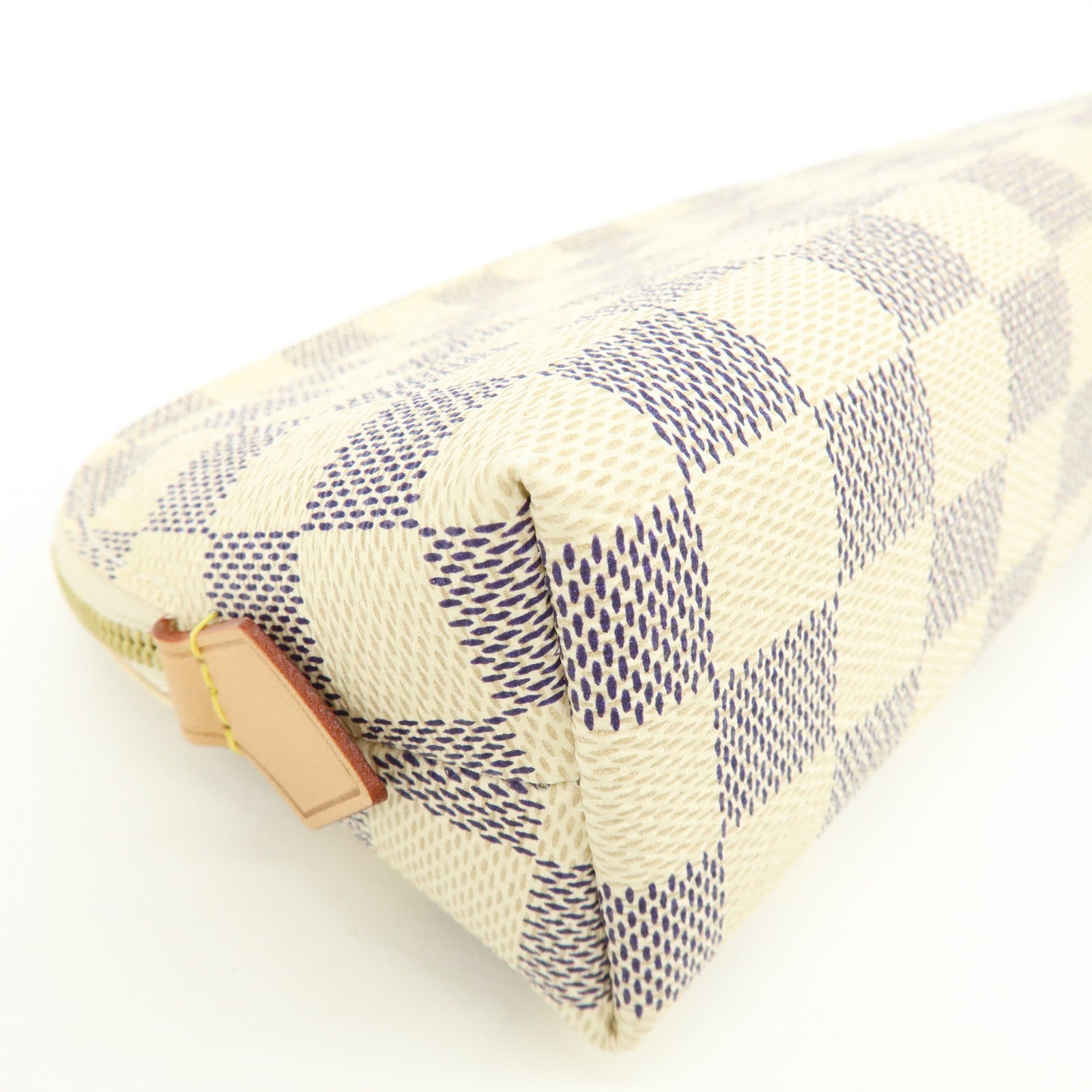 Louis Vuitton Damier Azur Canvas Pochette Cosmetic PM Pouch N60024