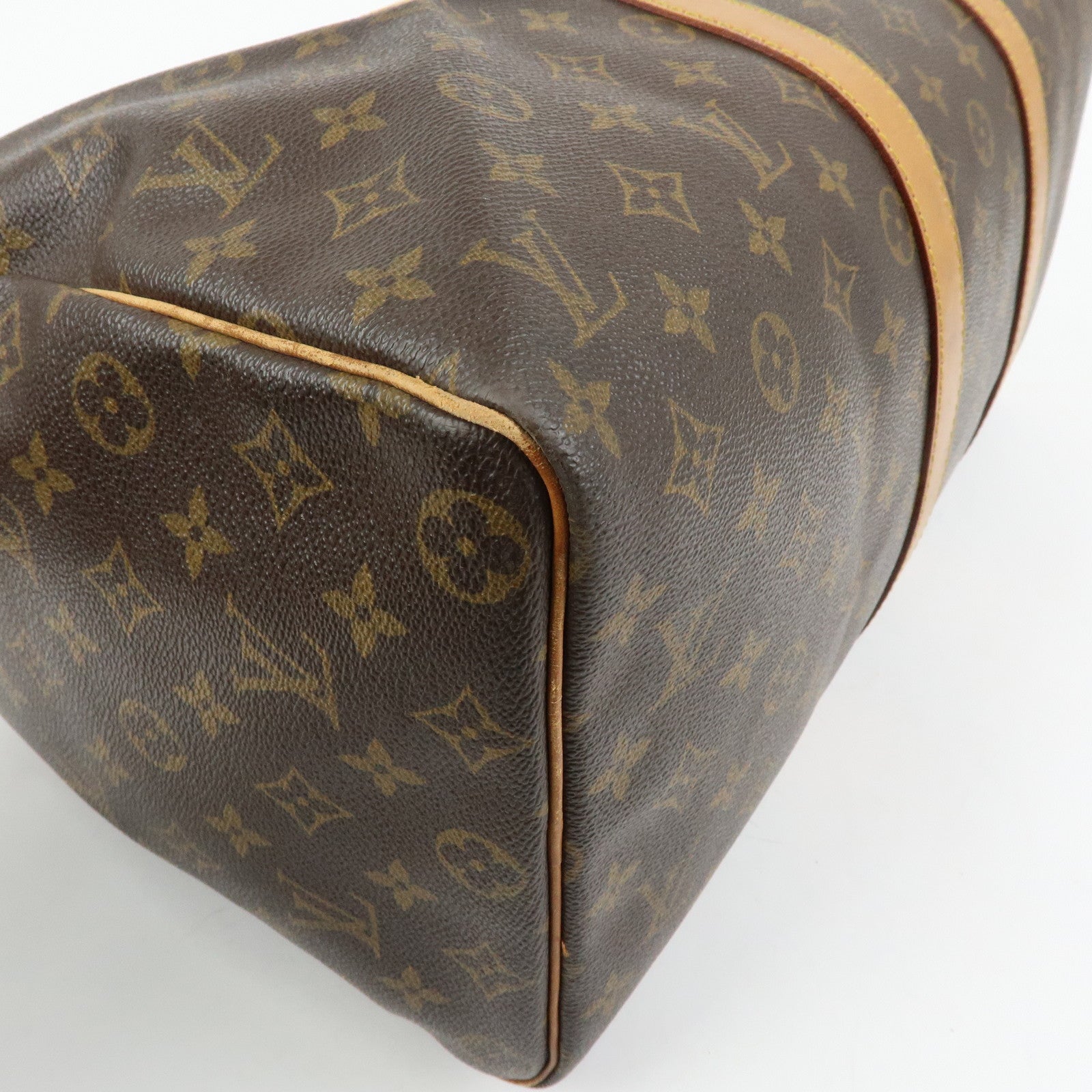 Louis Vuitton Monogram Keep All 45 Boston Bag Brown M41428