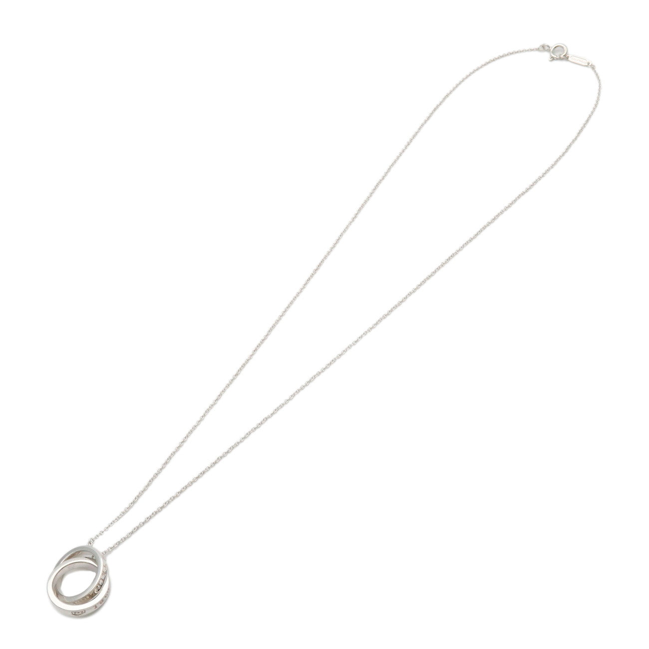 Tiffany & Co 1837 Interlocking Circle Necklace SV925 Silver
