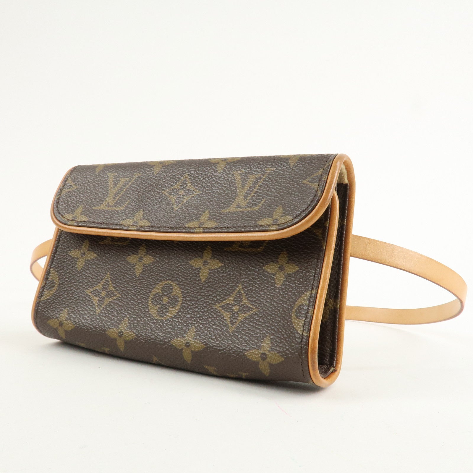 Louis Vuitton Monogram Pochette Florentine Waist Bag Belt XS M51855 Used