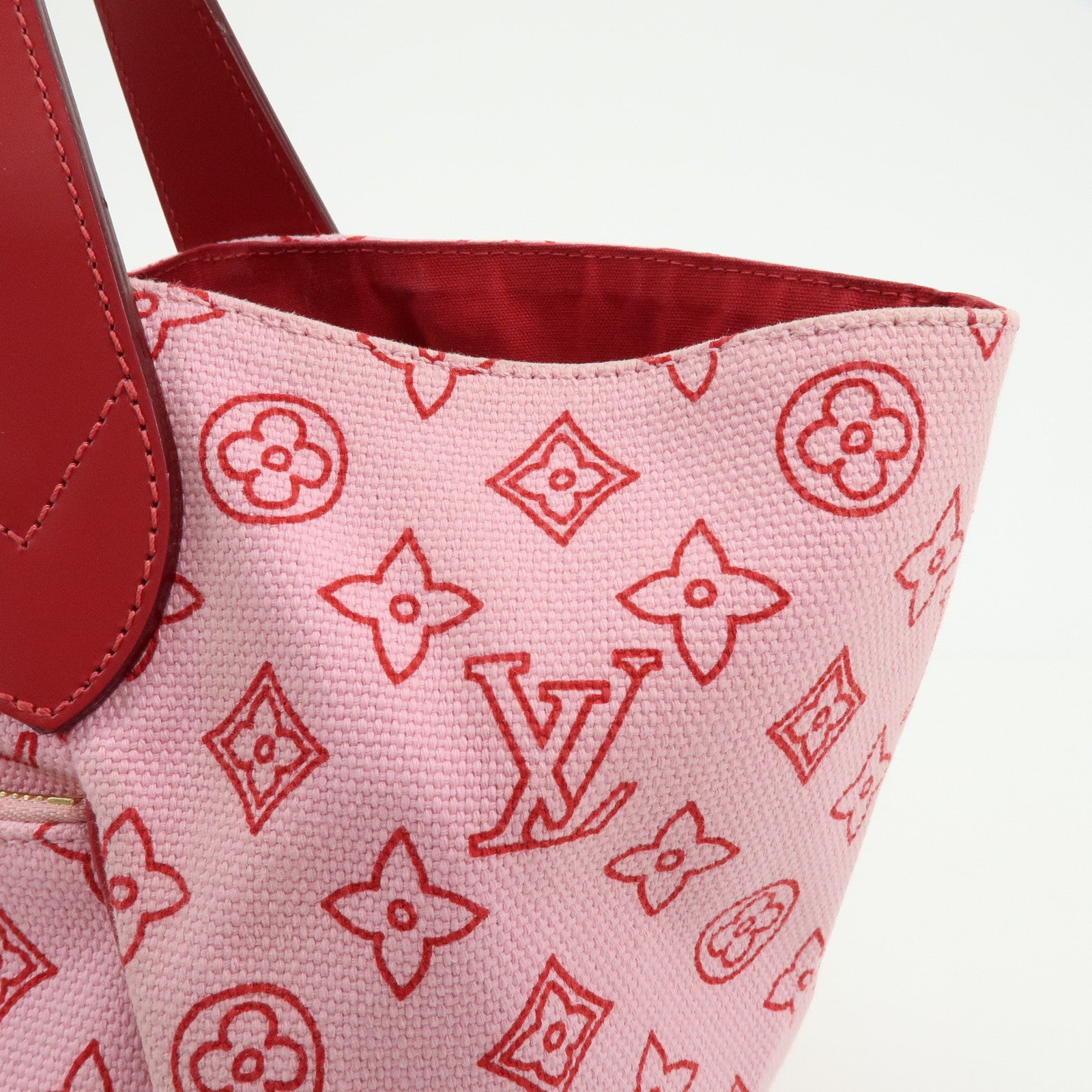 Louis Vuitton Beach Line Cabas Ipanema PM Tote Bag Rose M95984