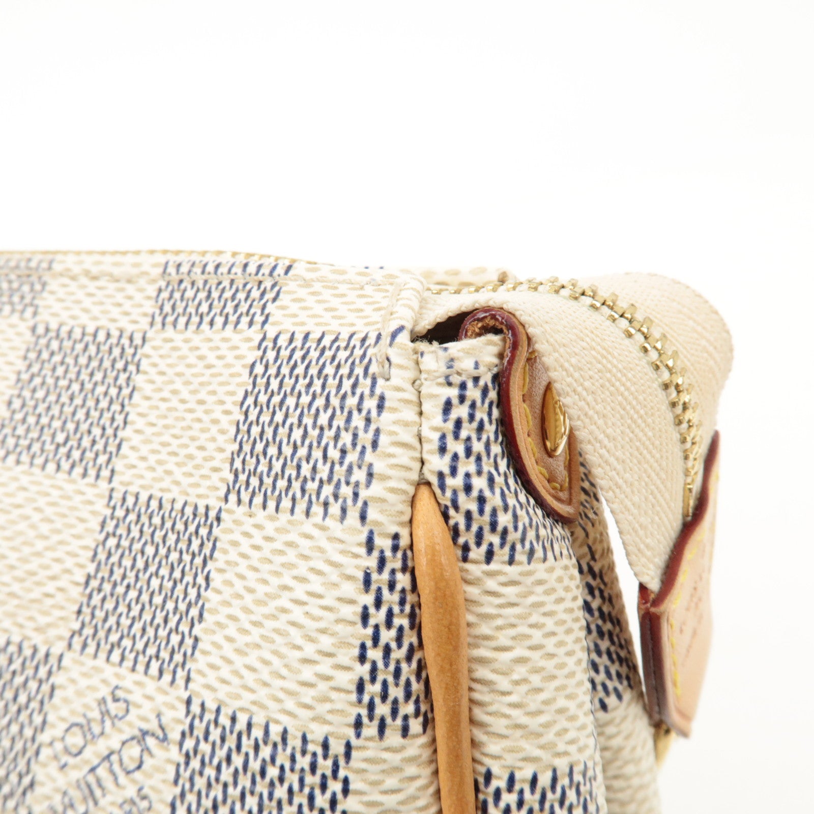Louis Vuitton Damier Azur Eva 2Way Bag Pouch Shoulder Bag N55214 Used