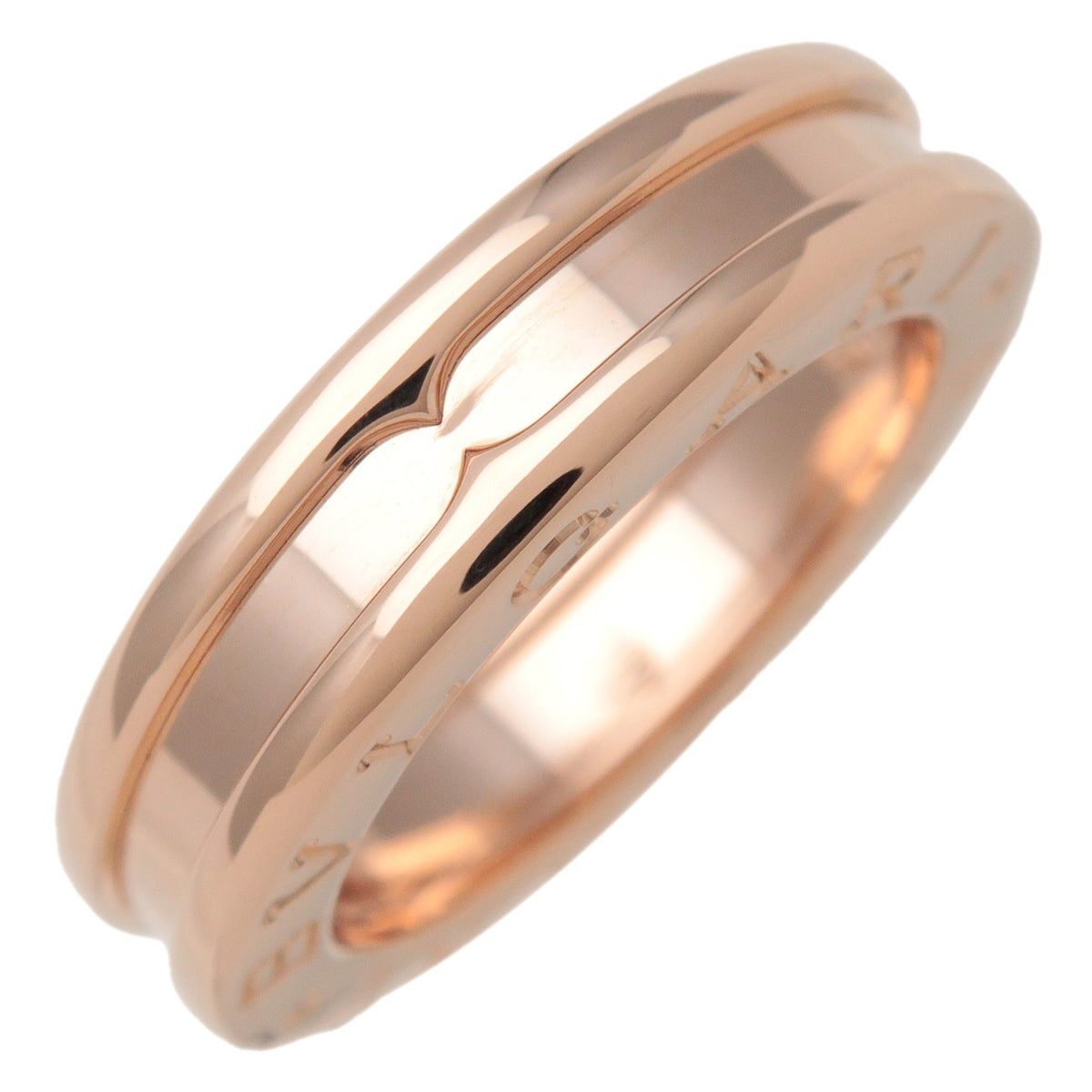 BVLGARI B-Zero1 1Band Ring K18 750RG Rose Gold #46 US4.5 EU47