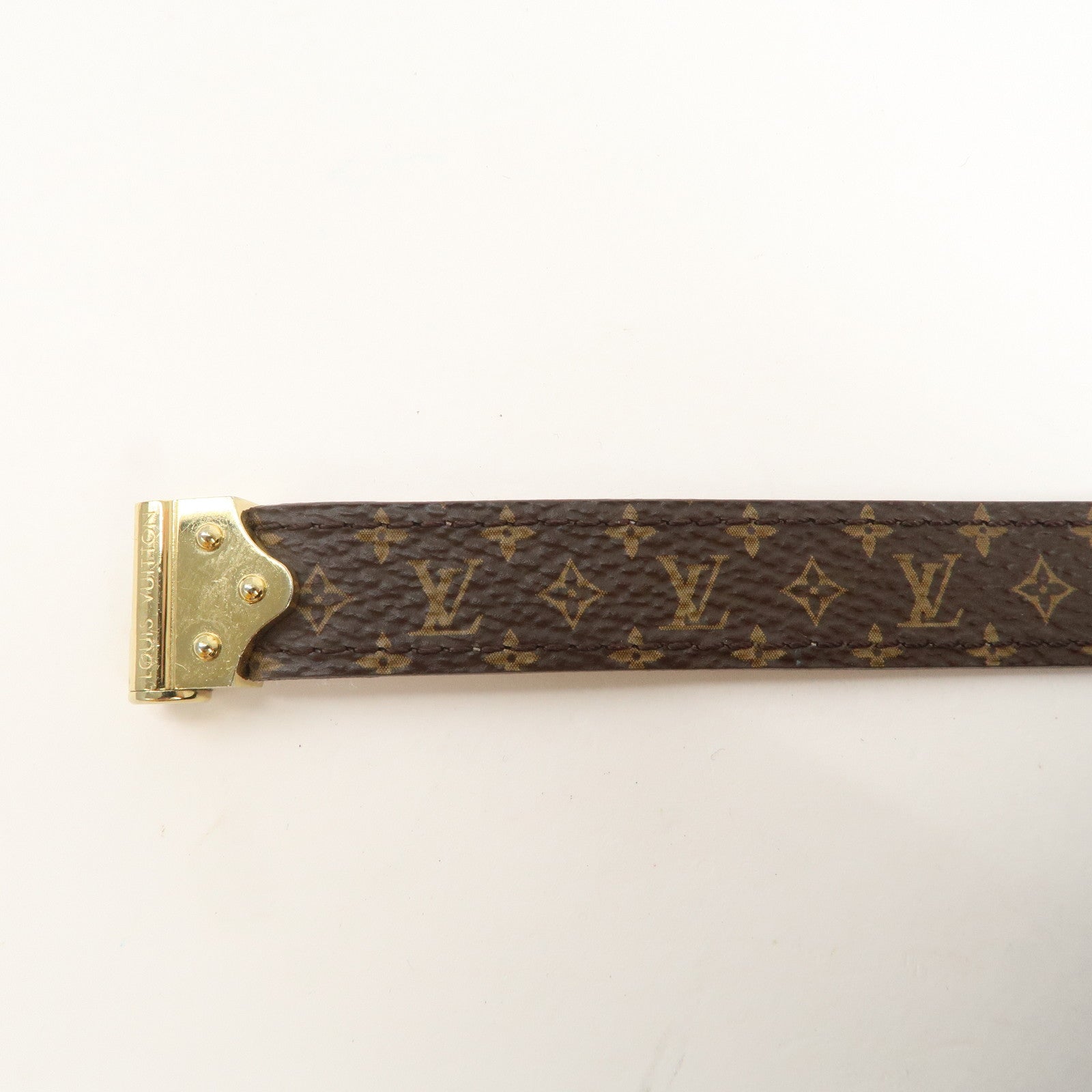 Louis Vuitton Monogram Bracelet Spirit Size 17 Brown M8112F