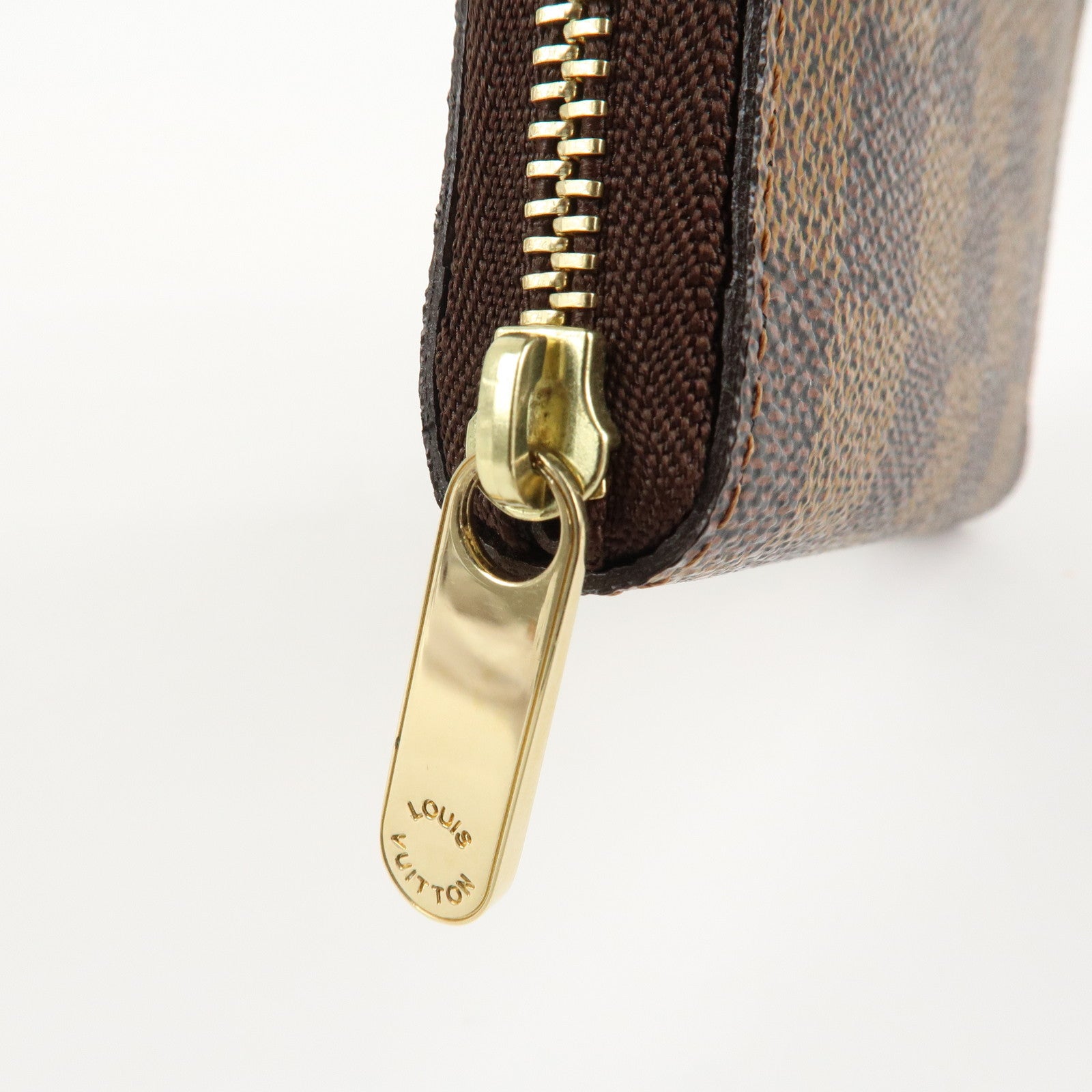 Louis Vuitton Damier Zippy Coin Purse Coin Case Brown N63070 Used