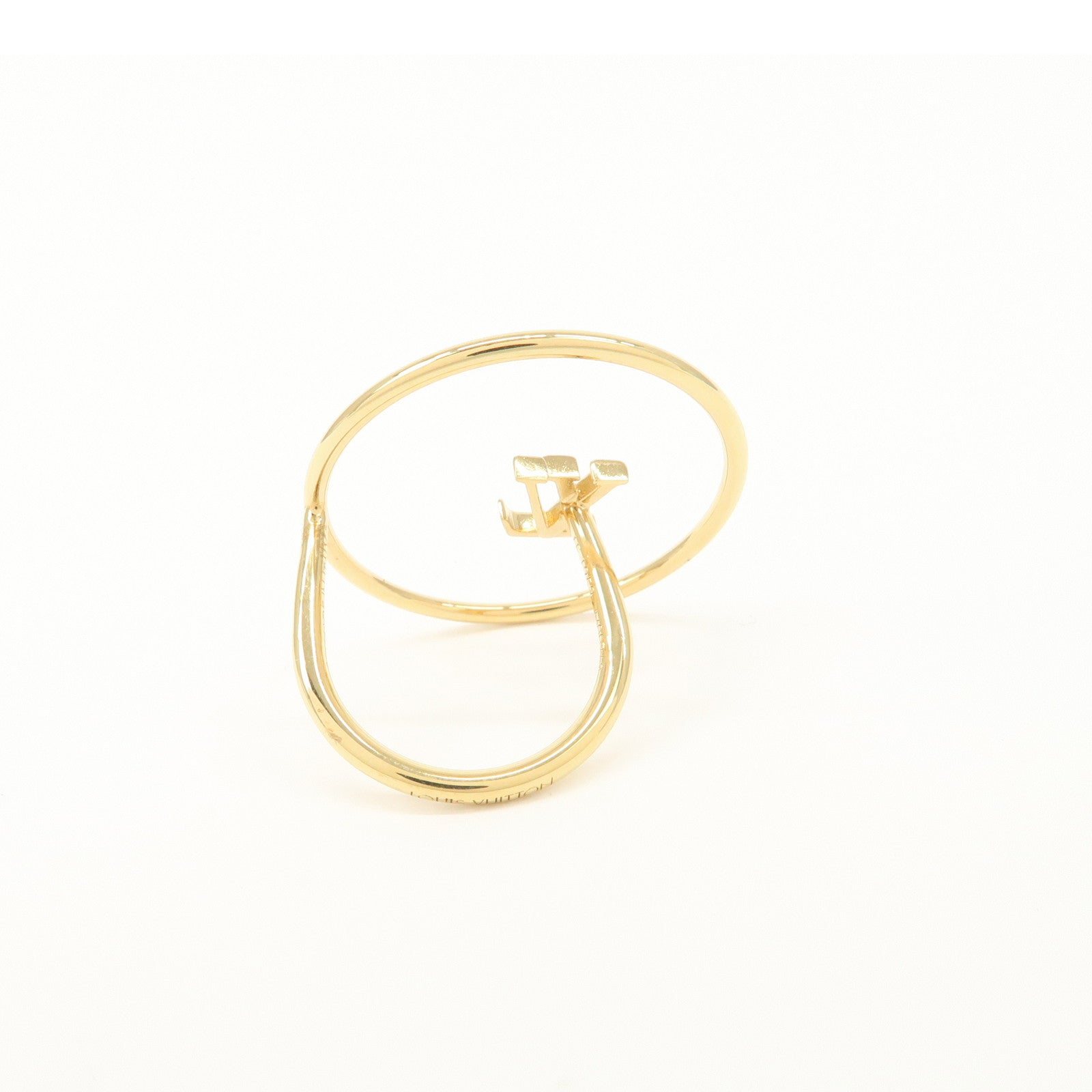 Louis Vuitton LV Eclipse Metal Ring Zipang Gold M00768
