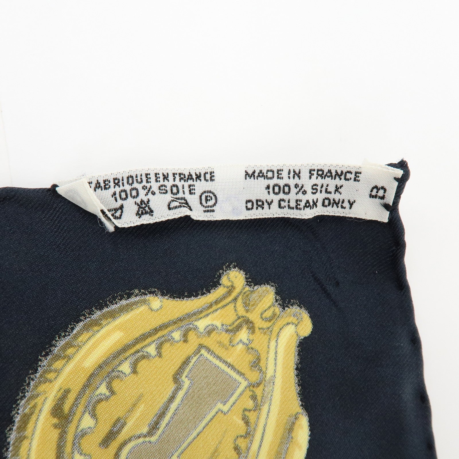 HERMES Carre 90 Silk 100% Scarf LES CLES THE KEYS RARE Black