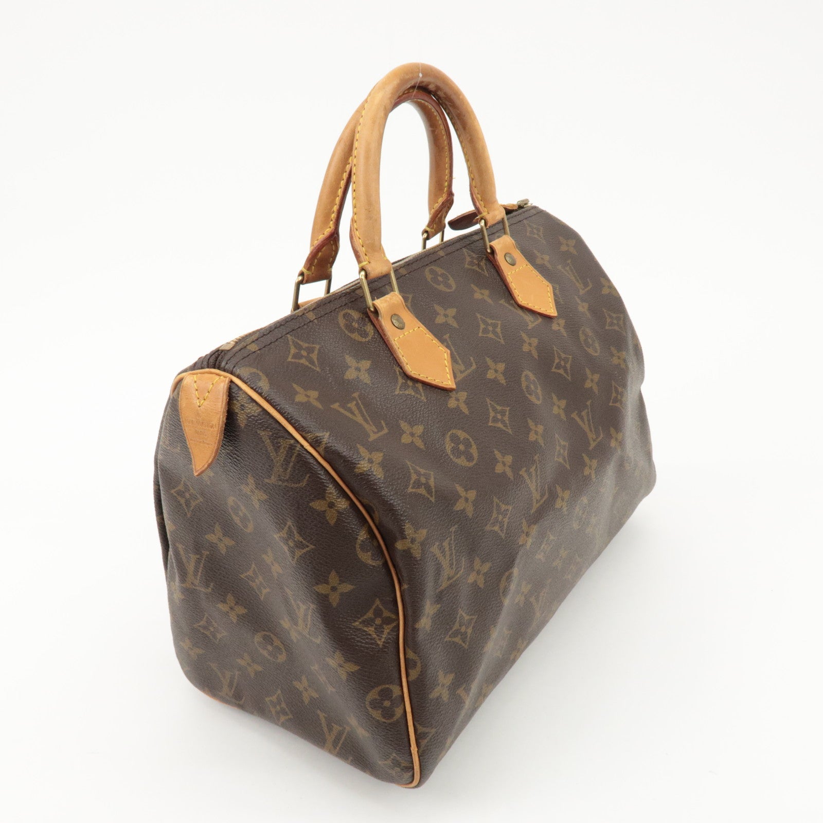 Louis Vuitton Monogram Speedy 30 Hand Bag Boston Bag M41526 Used