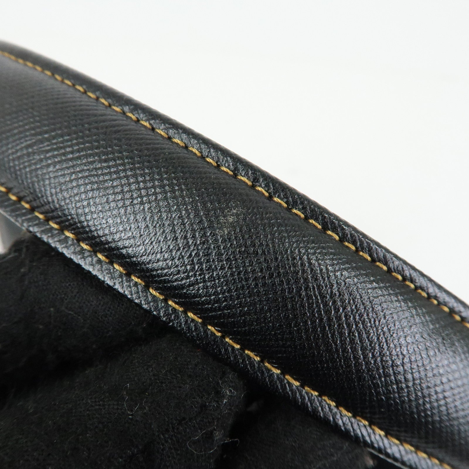 VALENTINO Leather 2Way Bag Hand Bag Shoulder Bag Black