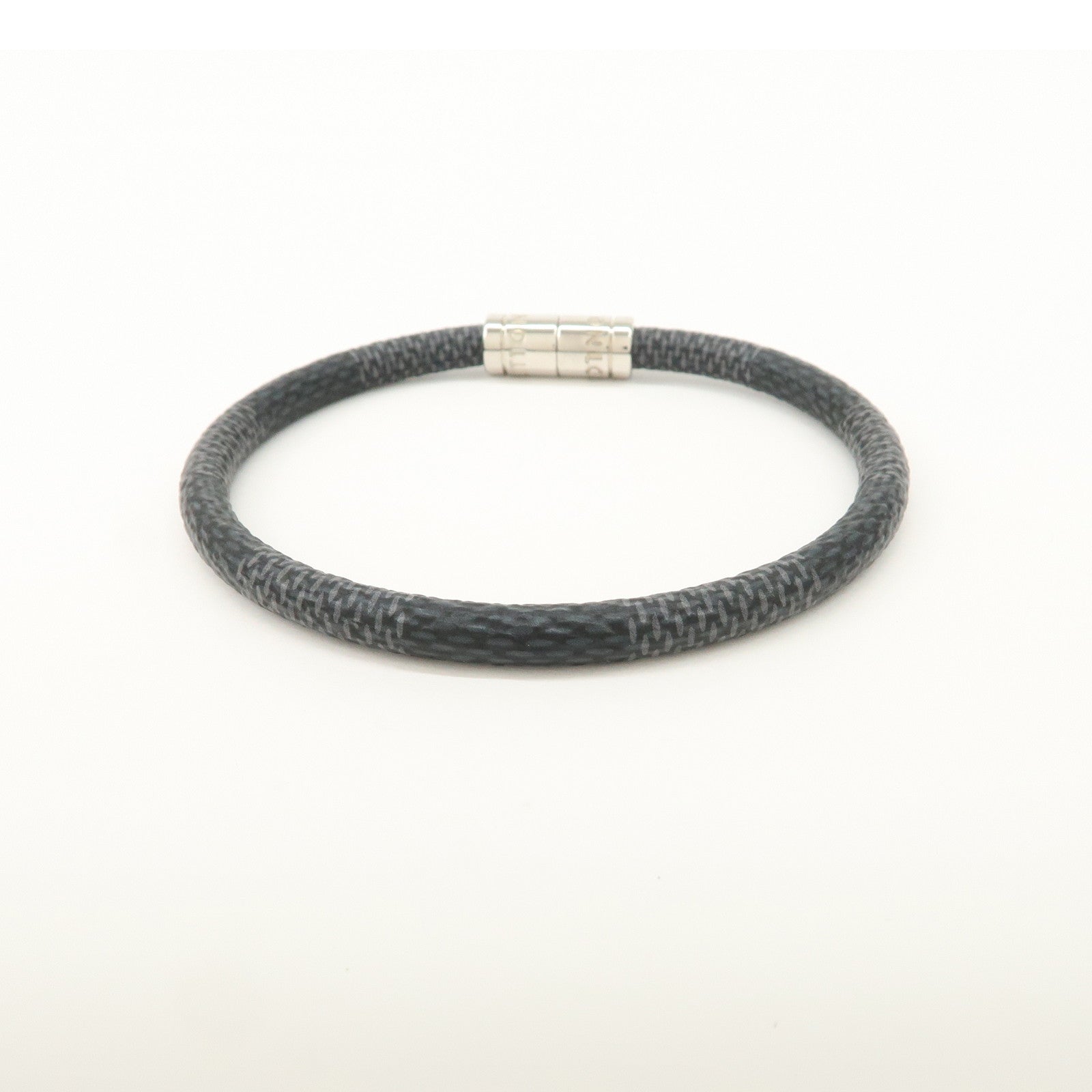 Louis Vuitton Damier Graphite Canvas Keep It Bracelet M6609E