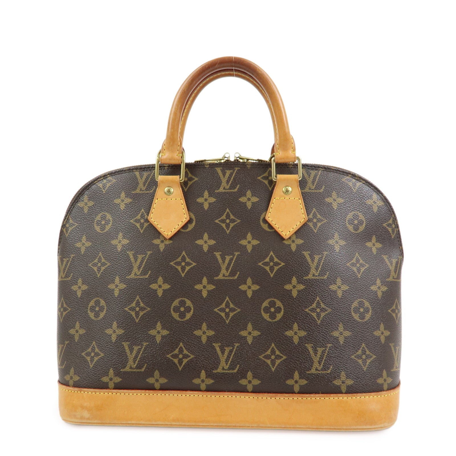 Louis Vuitton Monogram Alma Hand Bag Brown M51130